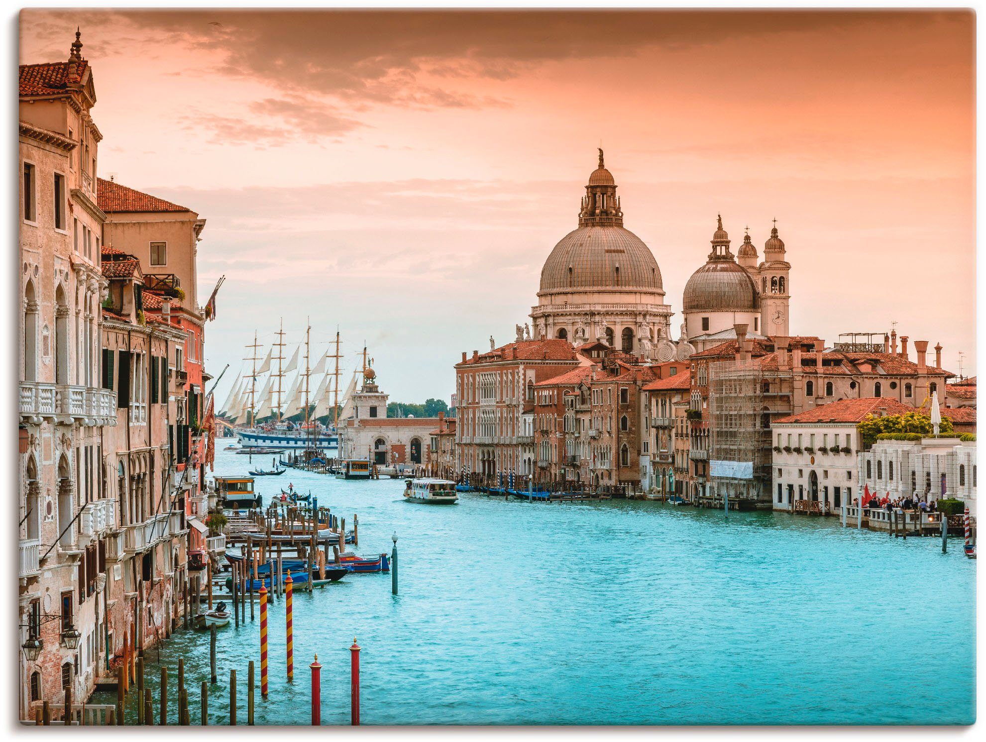 Artland Wandbild Venedig Canal Grande I, Italien (1 St), als Alubild, Outdoorbild, Leinwandbild, Poster, Wandaufkleber