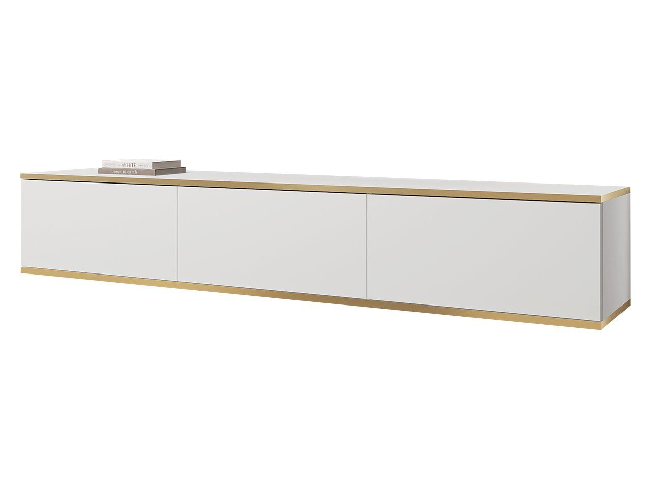 MIRJAN24 TV-Schrank Oro I (3-Klappe) Griffloses Öffnungssystem push to open, 175x32x30 cm