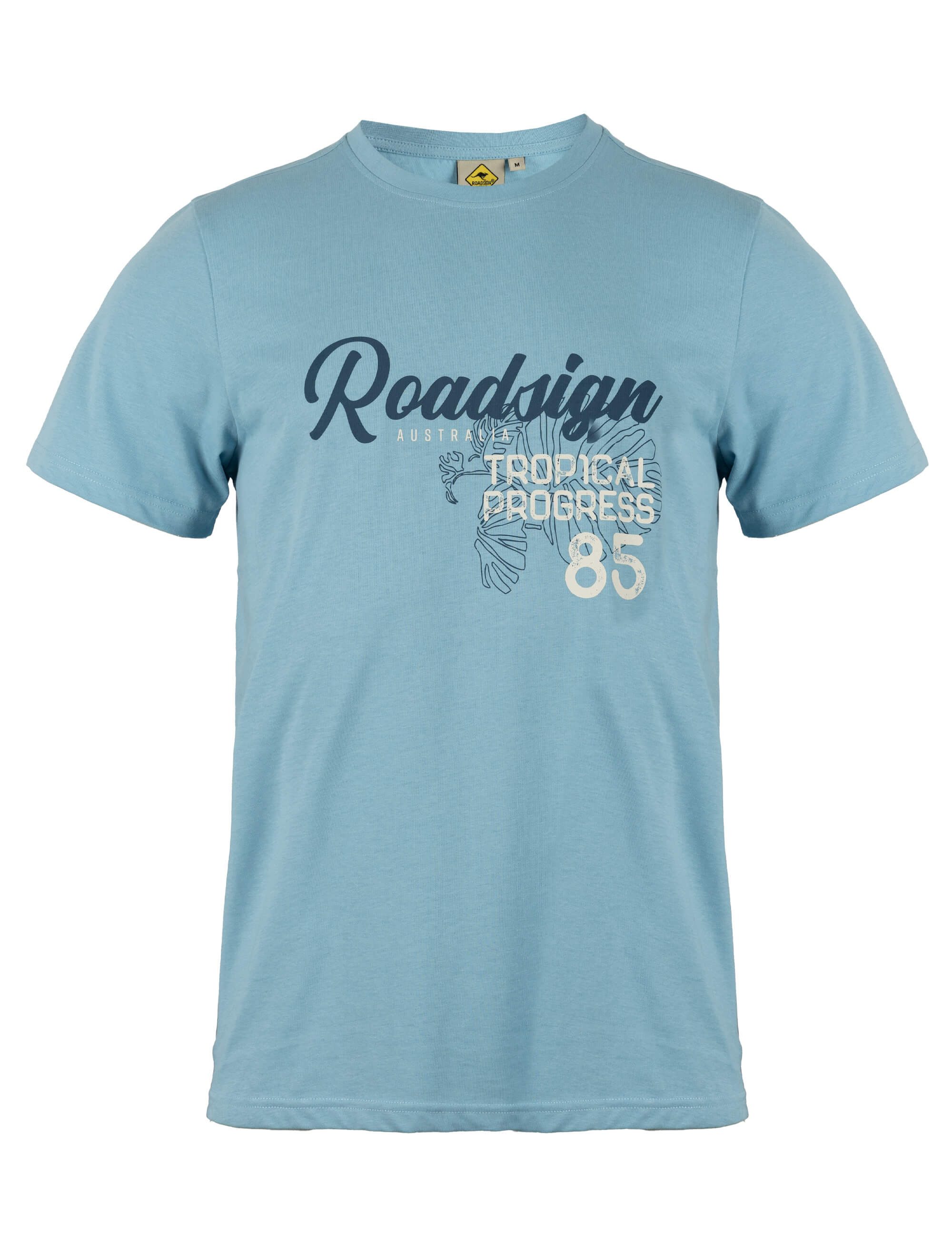 ROADSIGN australia T-Shirt Roadmark 85 (1, 1-tlg., 1) mit Retro-Schriftzug, weiche Baumwolle, für entspannte Outdoor Styles
