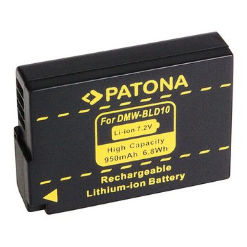 Patona 2x Akku für Panasonic BLD10 Kamera-Akku Ersatzakku 950 mAh (7,2 V, 2 St), BLD10E DMC-GF2 GF2