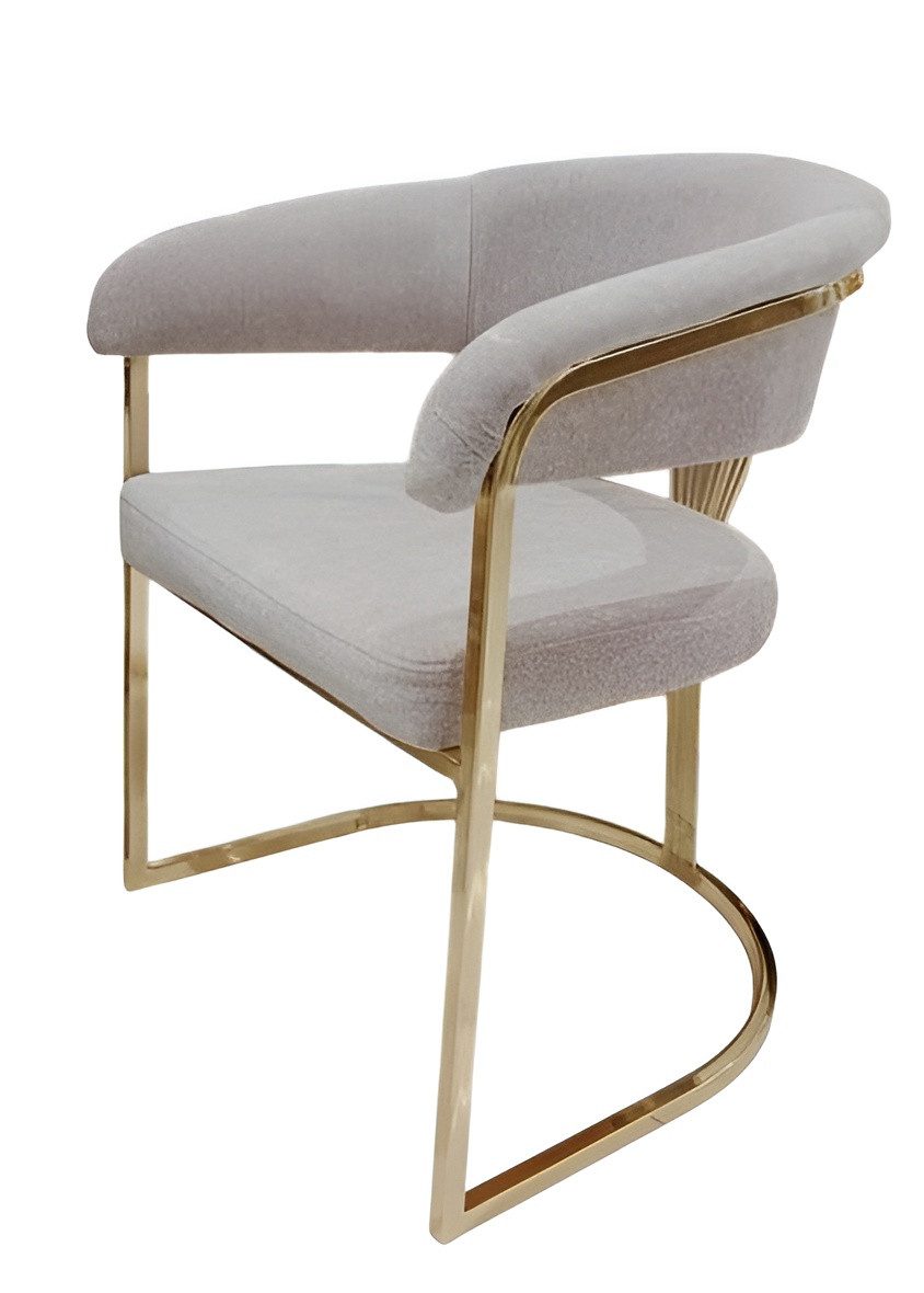 JVmoebel Esszimmerstuhl Esszimmer 4x Graue Stühle im Modernen Textil Design Sofort (4 St), Made in Europa