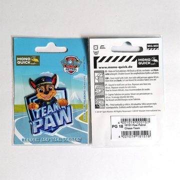 PAW PATROL Aufnäher Bügelbild, Aufbügler, Applikationen, Patches, Flicken, zum aufbügeln, Polyester, Team Paw Chase