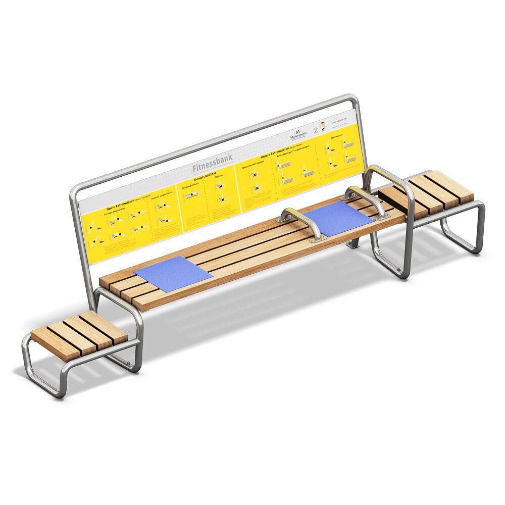 Playparc Kraftstation Fitnessbank 2.0, Mit ausführlicher Übungsanleitung