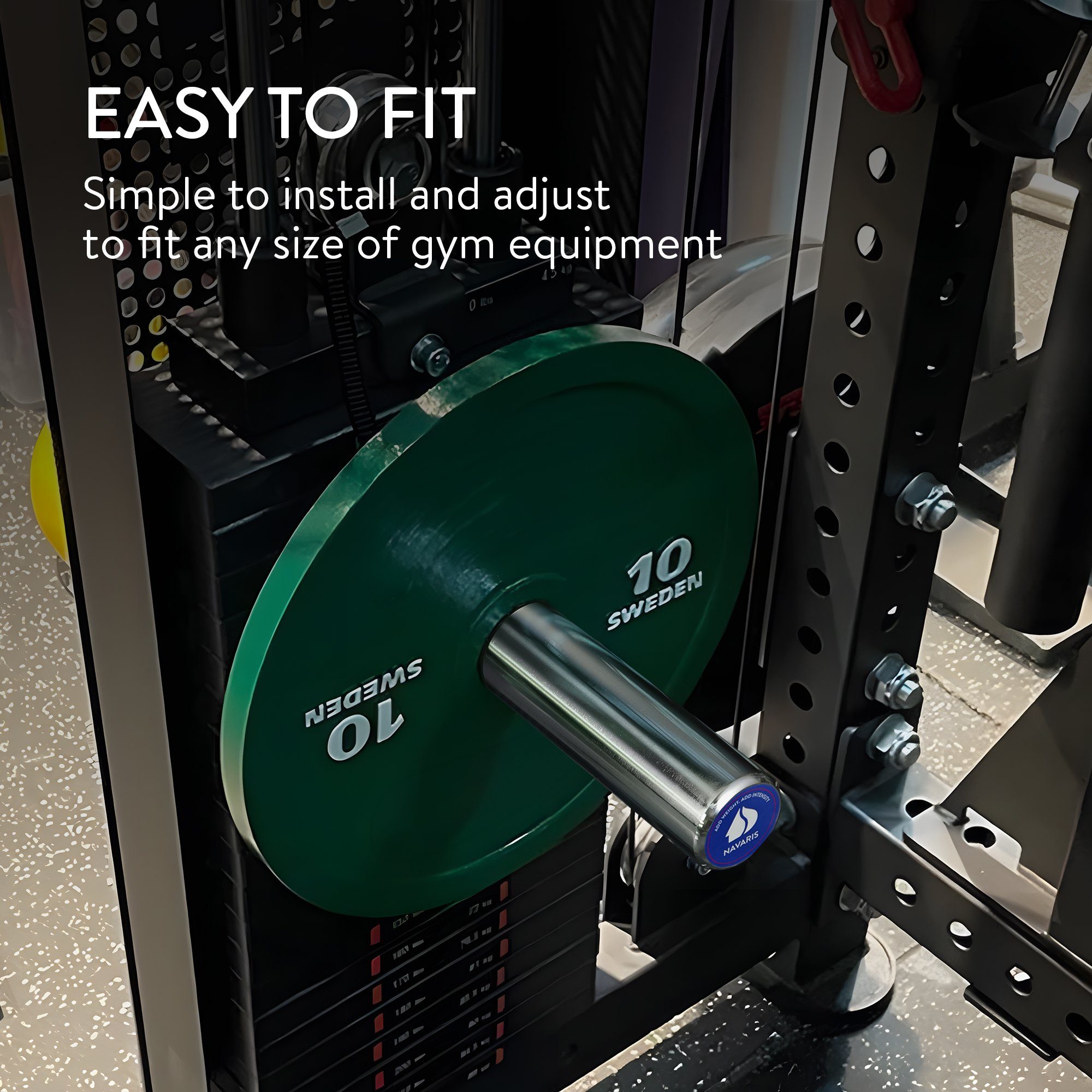Navaris Schrittzähler Gym - Extender Gym Pin für Zubehör die für Gewichtsscheiben