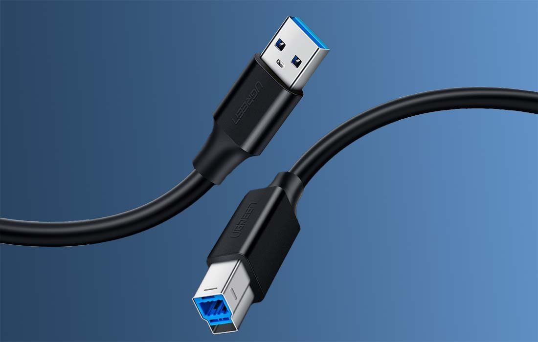 Vhbw USB A Auf USB B Druckerkabel – 0,3 M Schwarz, Zuverlässige Datenübertragung Für Drucker & Scanner