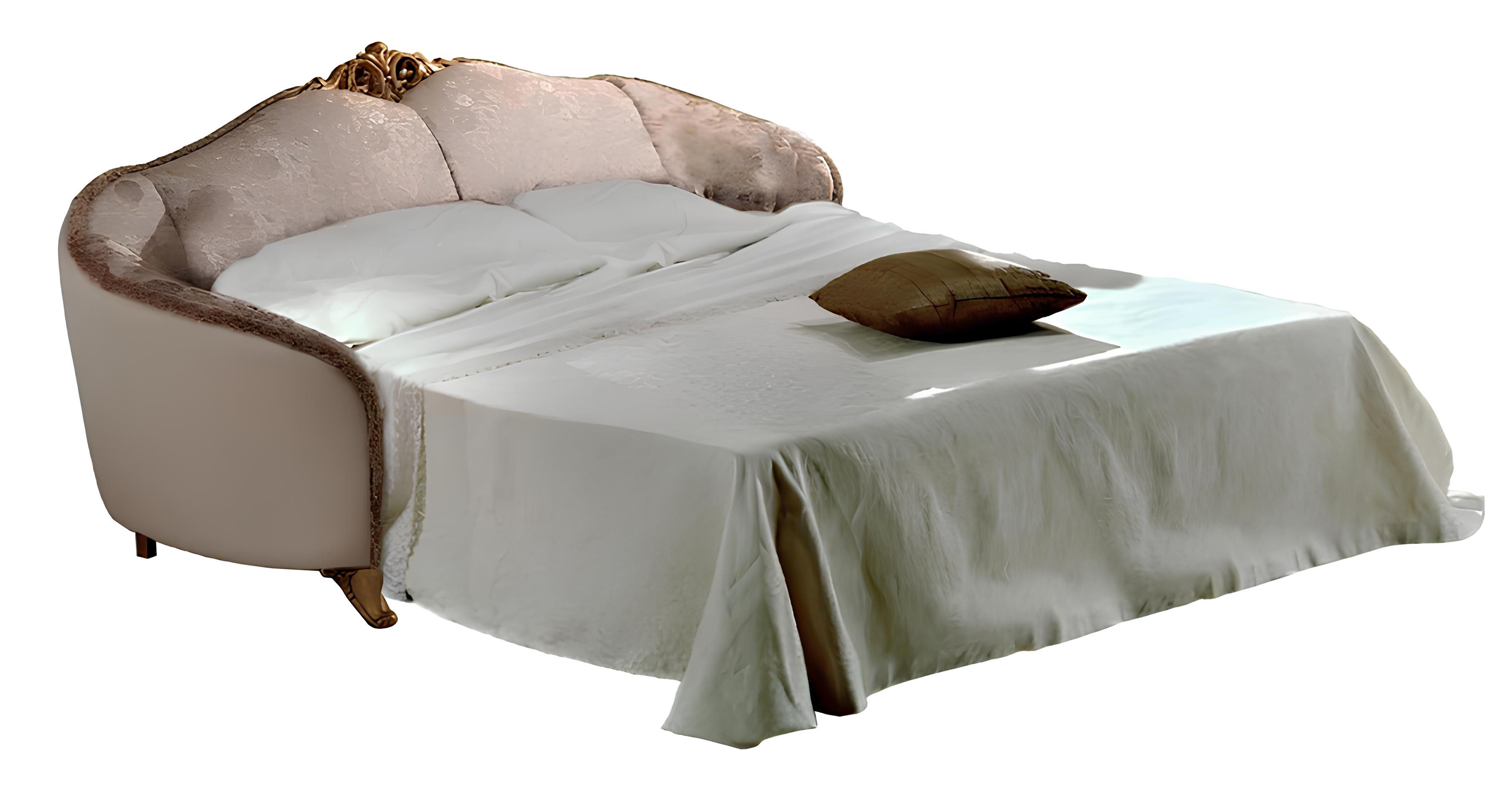 JVmoebel Schlafsofa Designer Sofa in Beige mit Bettfunktion und Stauraum, Made in Europa