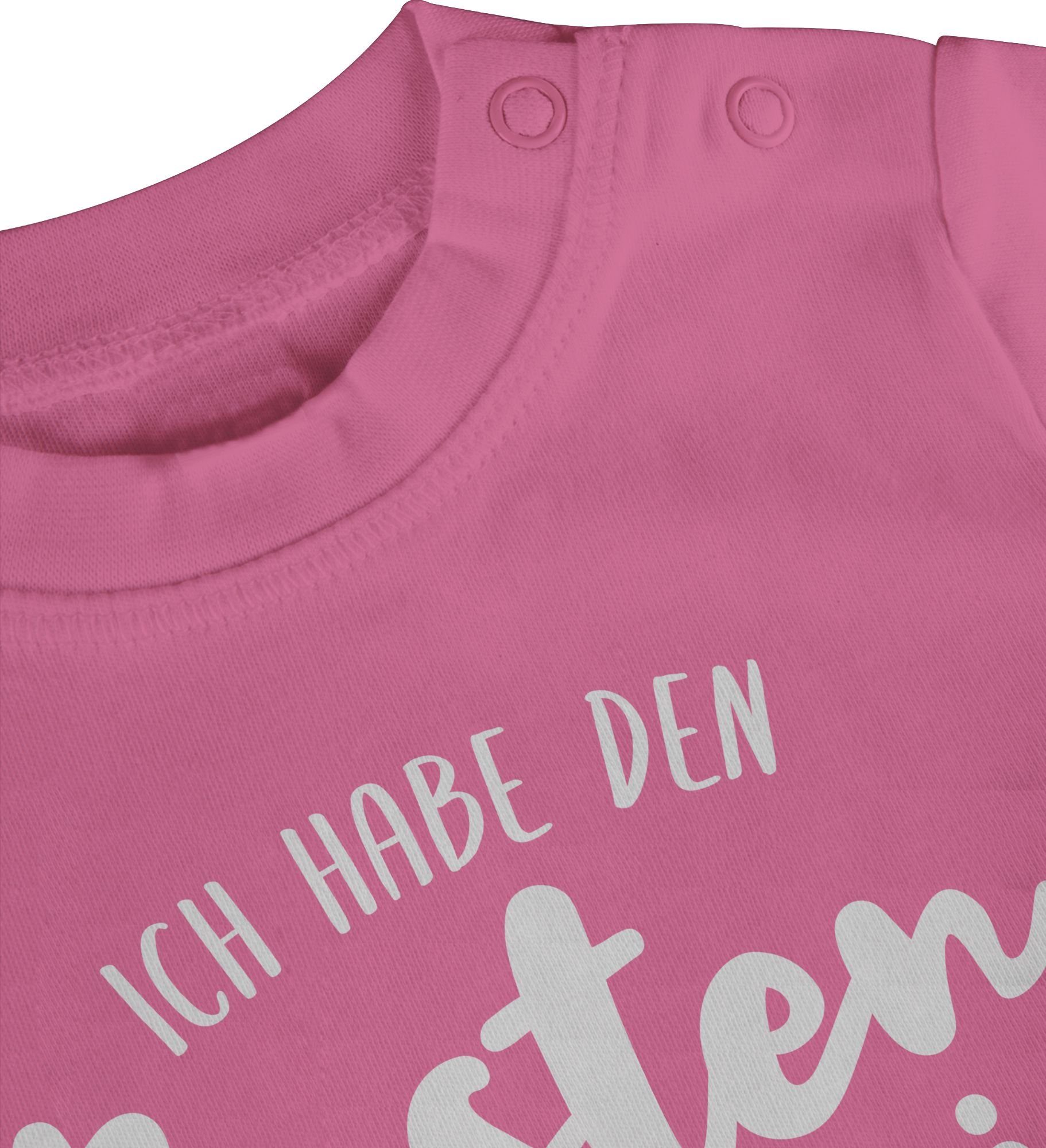 T-Shirt 3 Strampler & Papi Junge den Pink besten Ich Baby Welt der habe Shirtracer Mädchen