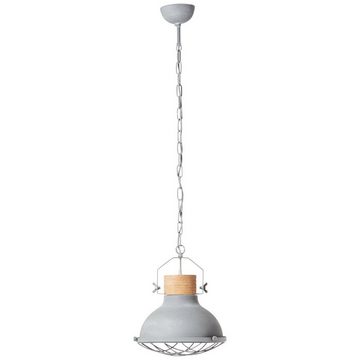 Brilliant Pendelleuchte Emma, Lampe Emma Pendelleuchte 33cm grau Beton 1x A60, E27, 40W, geeignet