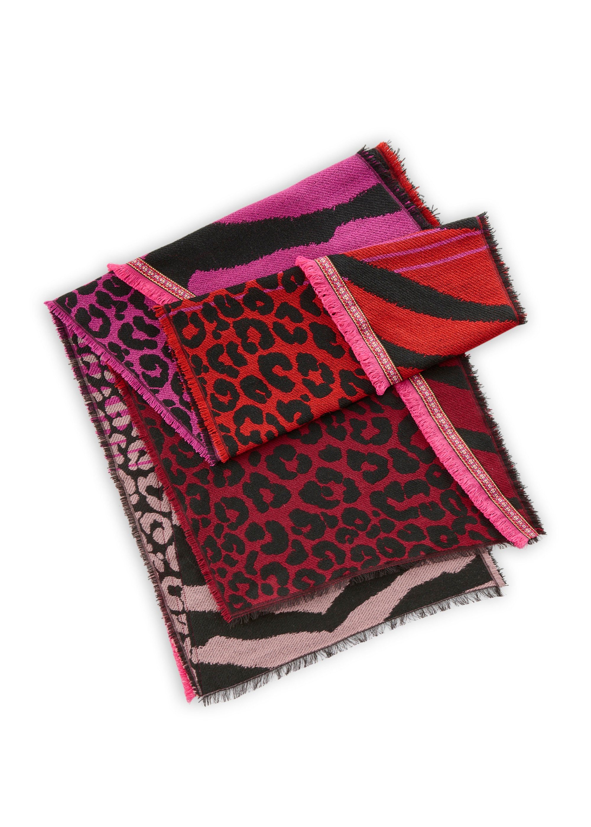 Codello Schal Codello Jaquard Schal mit Animal Mix, Animal Mix Print
