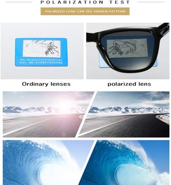 Cbei Sonnenbrille Polarisierte Sonnenbrillen, Unisex-Sonnenbrillen mit UV-Schutz (Sonnenbrille mit UV-Schutz für Damen und Herren TRC-Gläser, PC-Rahmen, 1-St., 17,9 x 7,8 x 4,4 cm) Brille mit 400 UV Schutz Sunglasses, Sport Freizeit , Vielseitig, Modisch