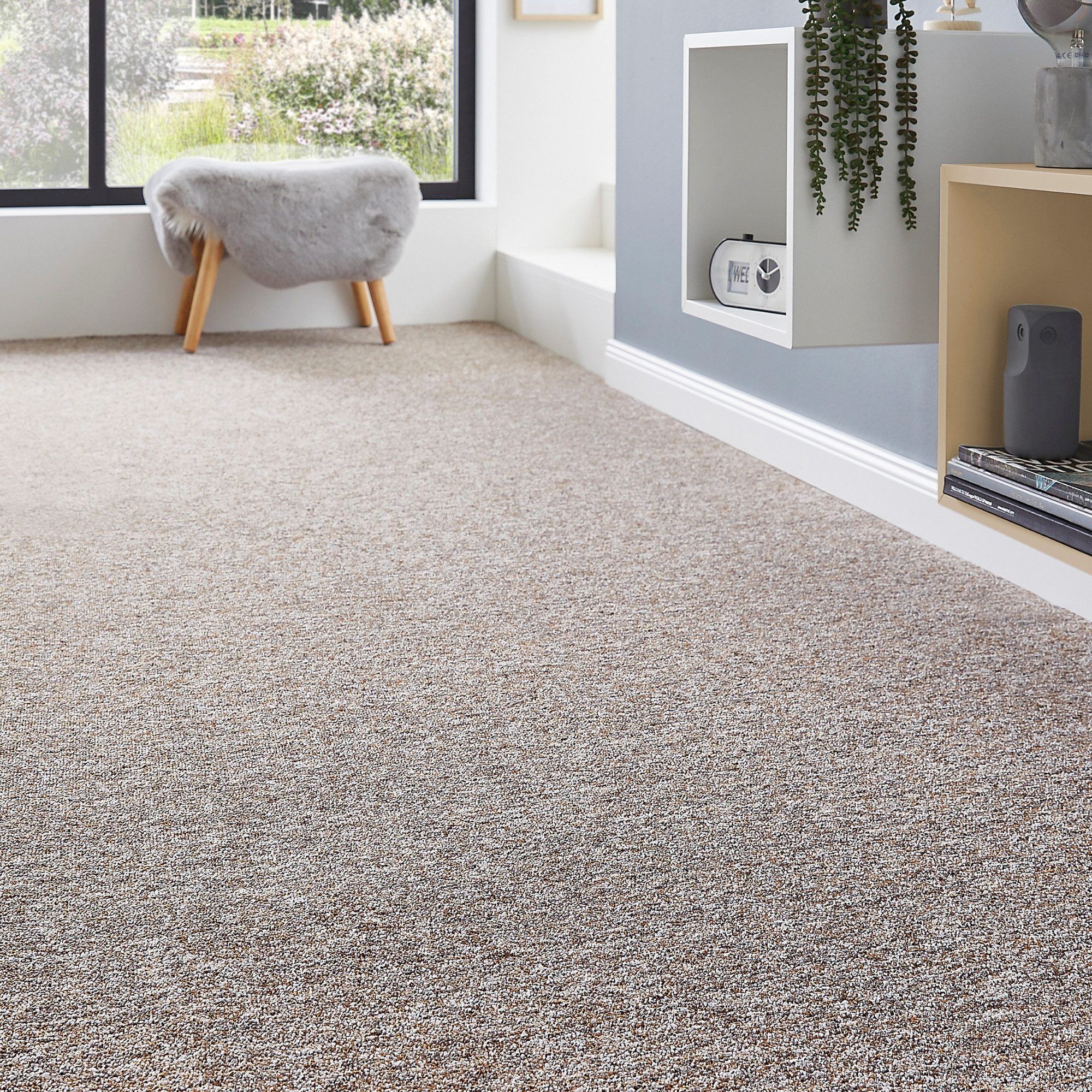 Andiamo Teppichboden Gambia, Feinschlinge, Made in Belgium, rechteckig, Höhe: 7,2 mm, meliert, Breite 400 cm oder 500 cm, strapazierfähig, pflegeleicht