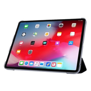 König Design Tablet-Hülle, Schutzhülle für Apple iPad Pro 12.9 (2020) Tablethülle Schutztasche Cover Standfunktion Schwarz