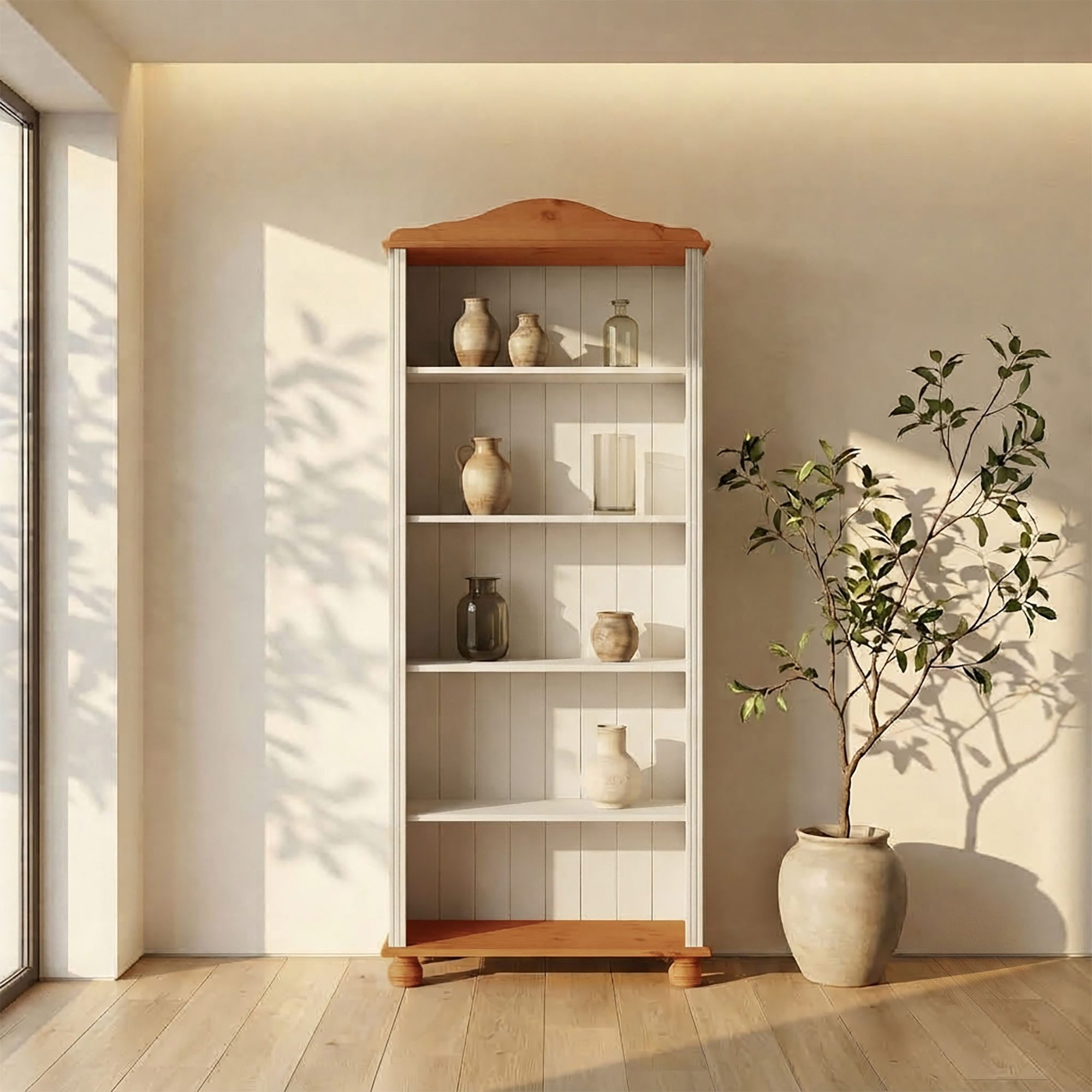 OTTO home Regal Mette, aus massivem Kiefernholz, in unterschiedlichen Größen und Farben