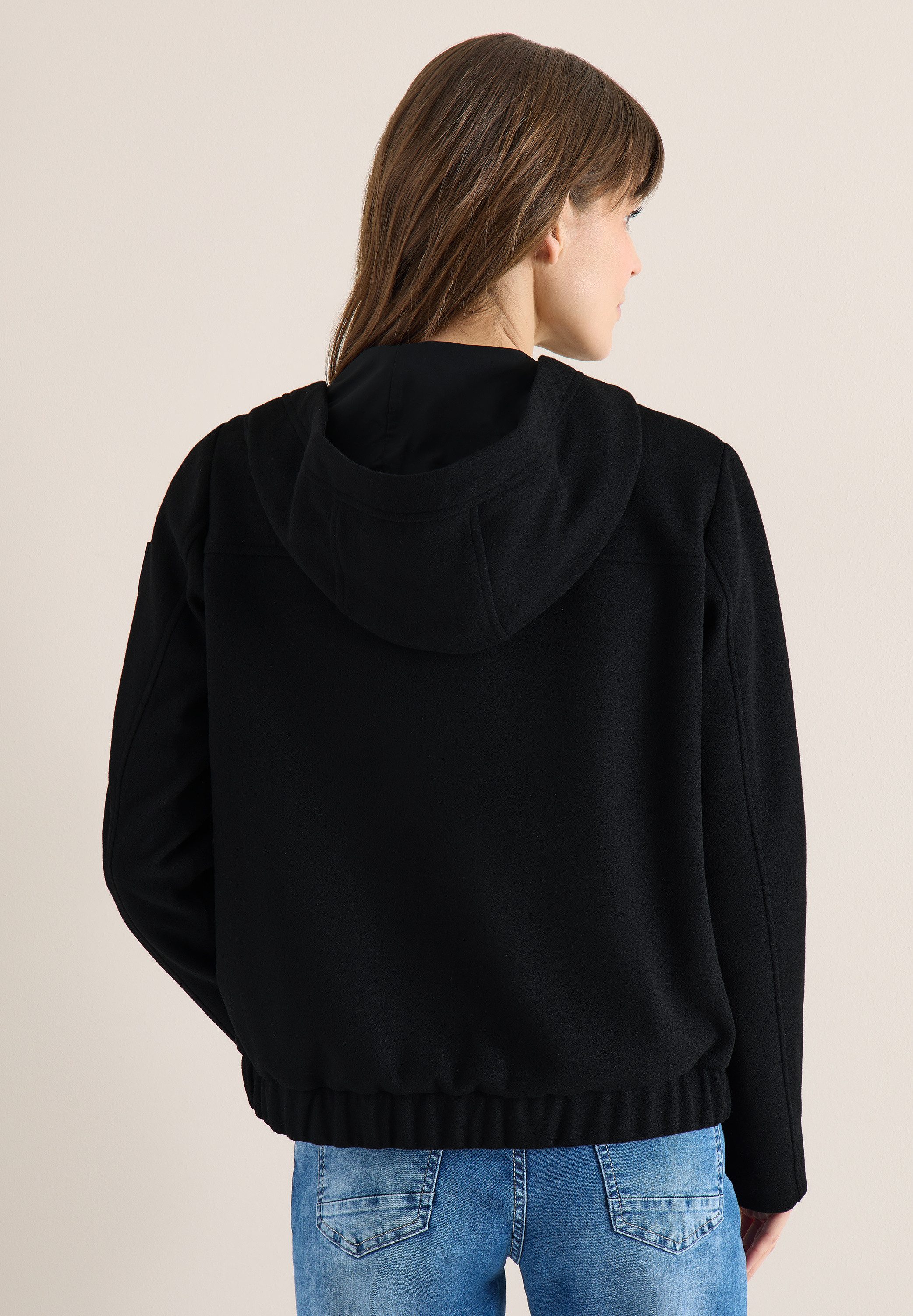 CECIL Fellimitatjacke in Woll-Optik
