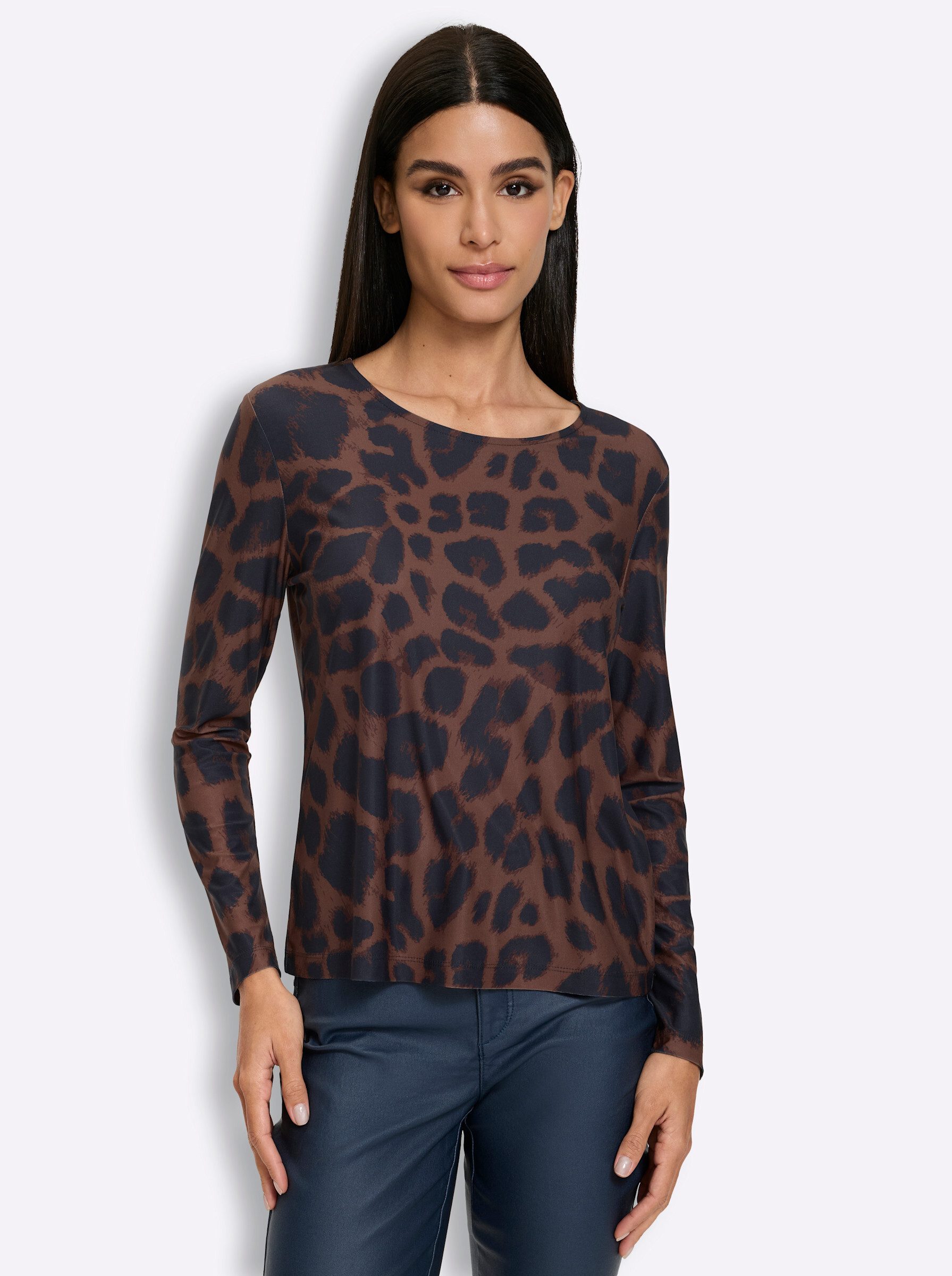 T-Shirt Druck-Shirt Langarm