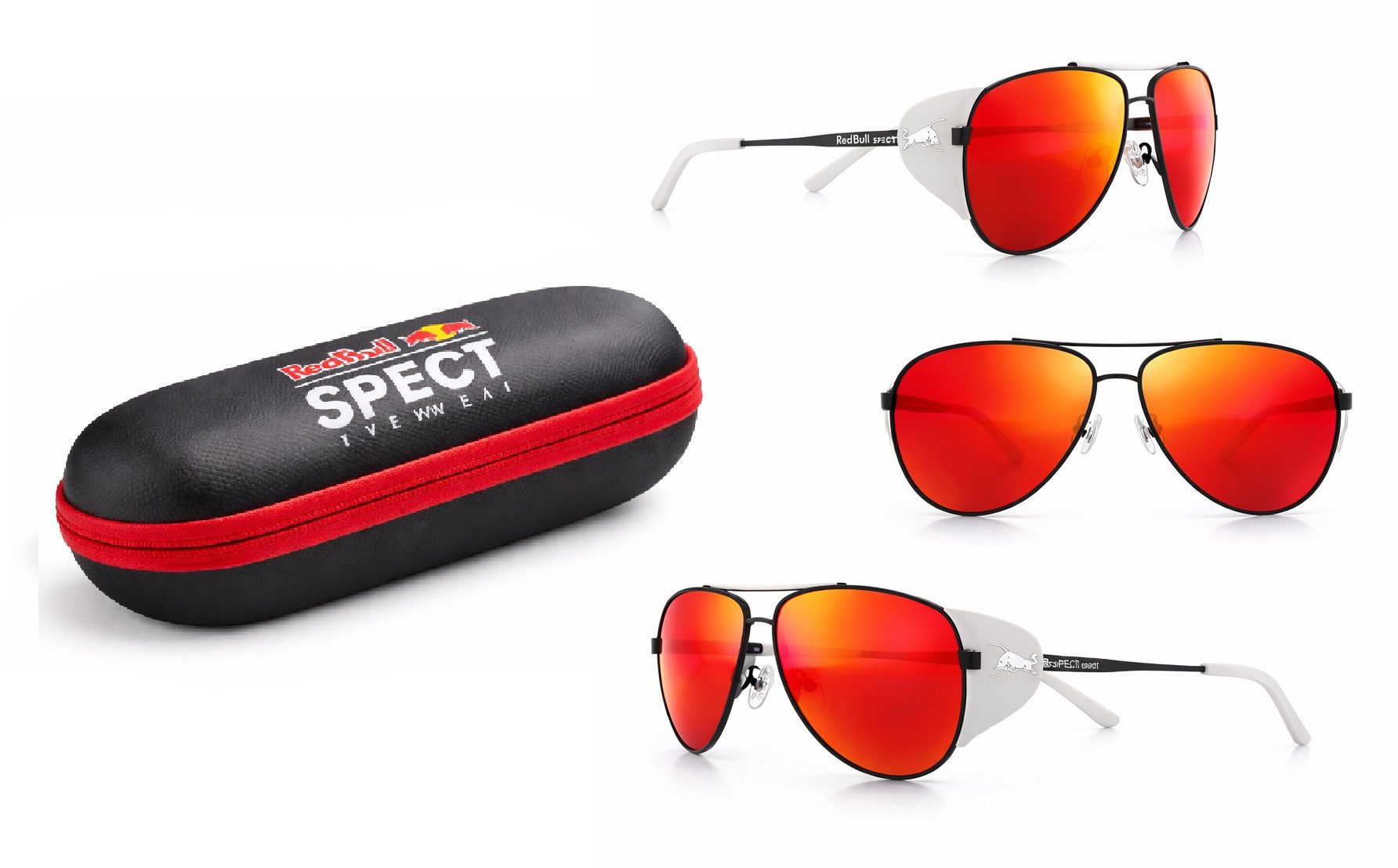 Red Bull Sonnenbrille Red Bull Sonnenbrille Sportlich Stylisch Auffällig Schwarz Grau 8J1Y9