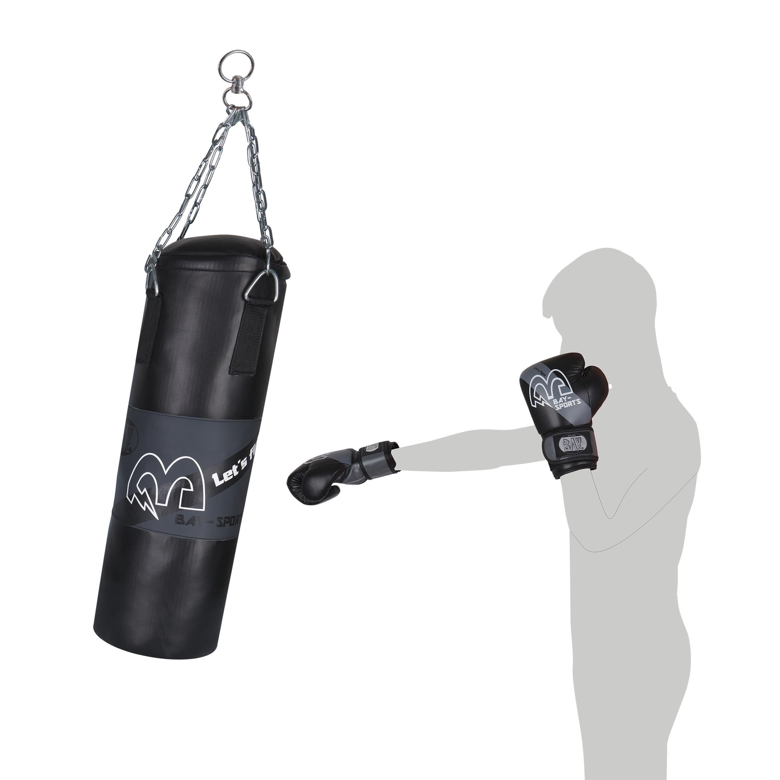 Kinder Boxhandschuhe BAY-Sports Kinderboxhandschuhe grau Fighter Mini