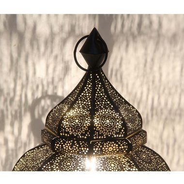 Casa Moro Nachttischlampe »Orientalische Tischlampe Asif Höhe 30 cm in schwarz mit E14 Fassung, Nachttischlampe aus Metall wie aus 1001 Nacht, Schöne Weihnachtsbeleuchtung Dekoration, LN2070«