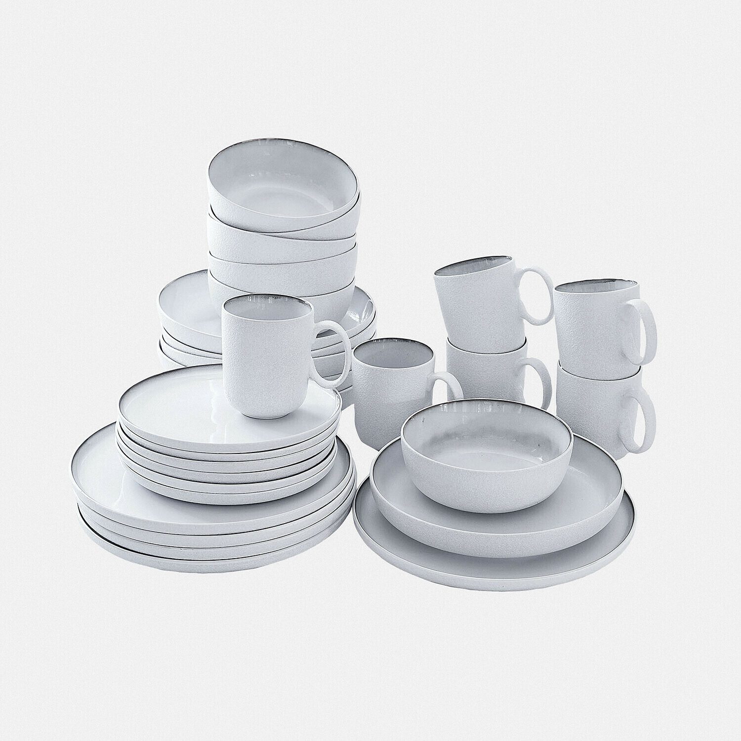 Mirabeau Geschirr-Set Geschirr 30er Set Eiruna creme, Steinzeug