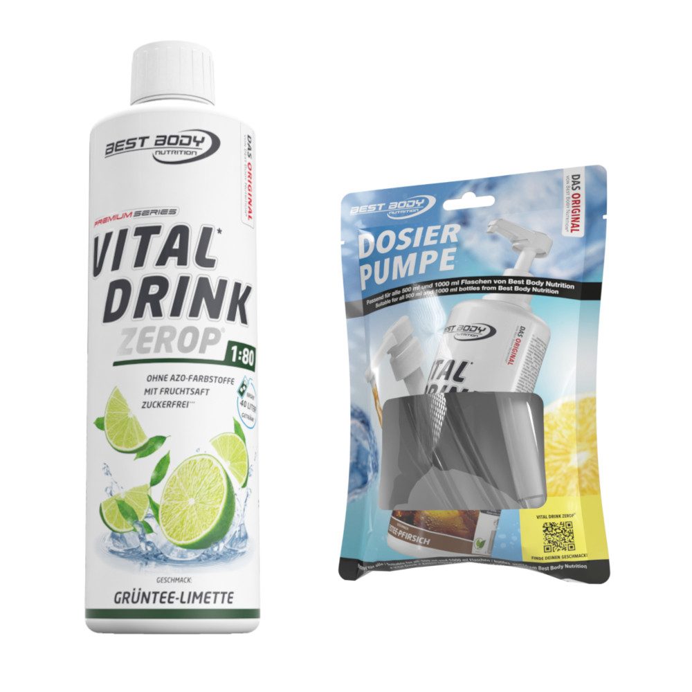 Best Body Nutrition 0,5 L Vital Drink Zerop Bundle Flüssigkeit, Getränk
