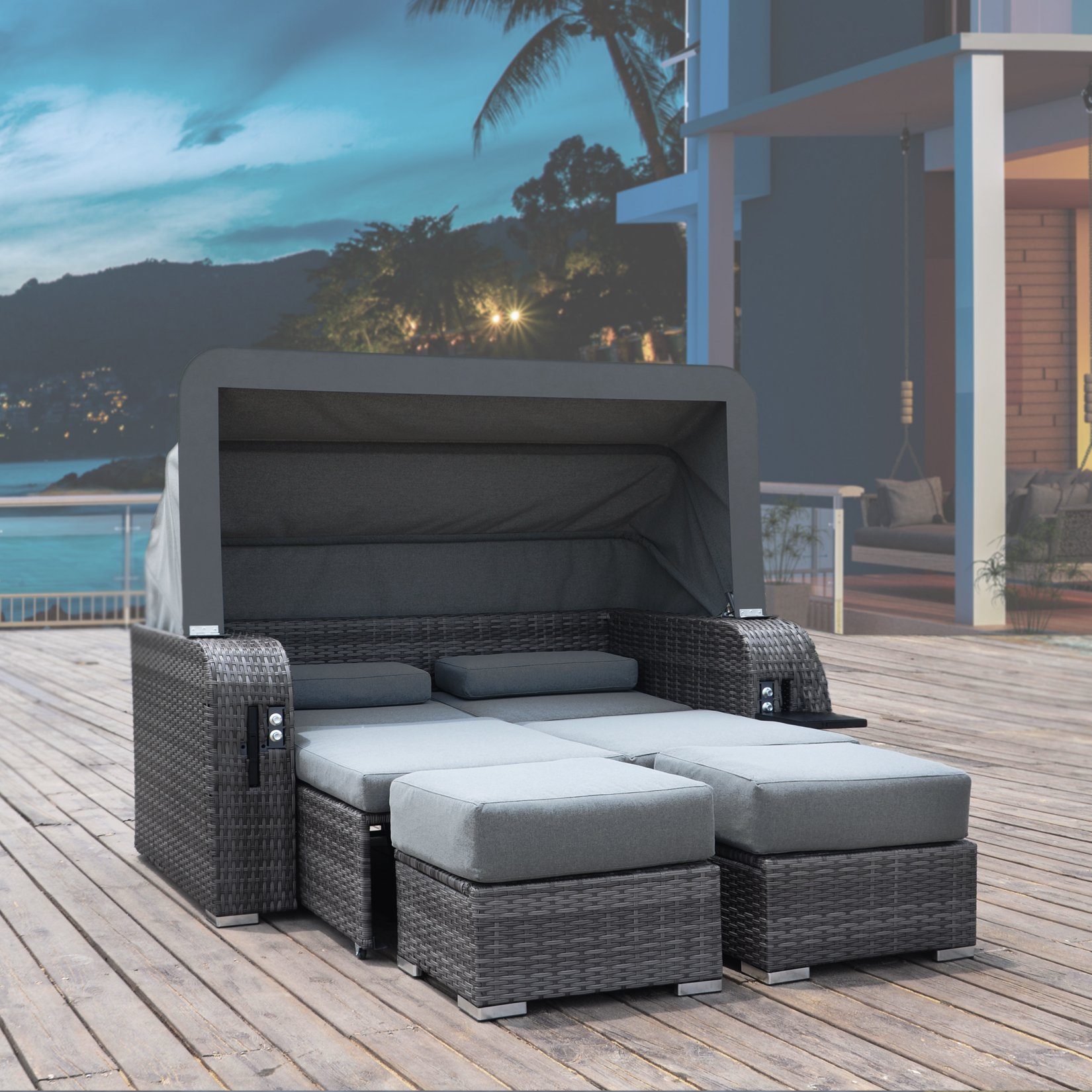 HOME DELUXE Regenschutzplane Abdeckung Sitzgruppe CAPE HOLBY – Bild 5 von 5