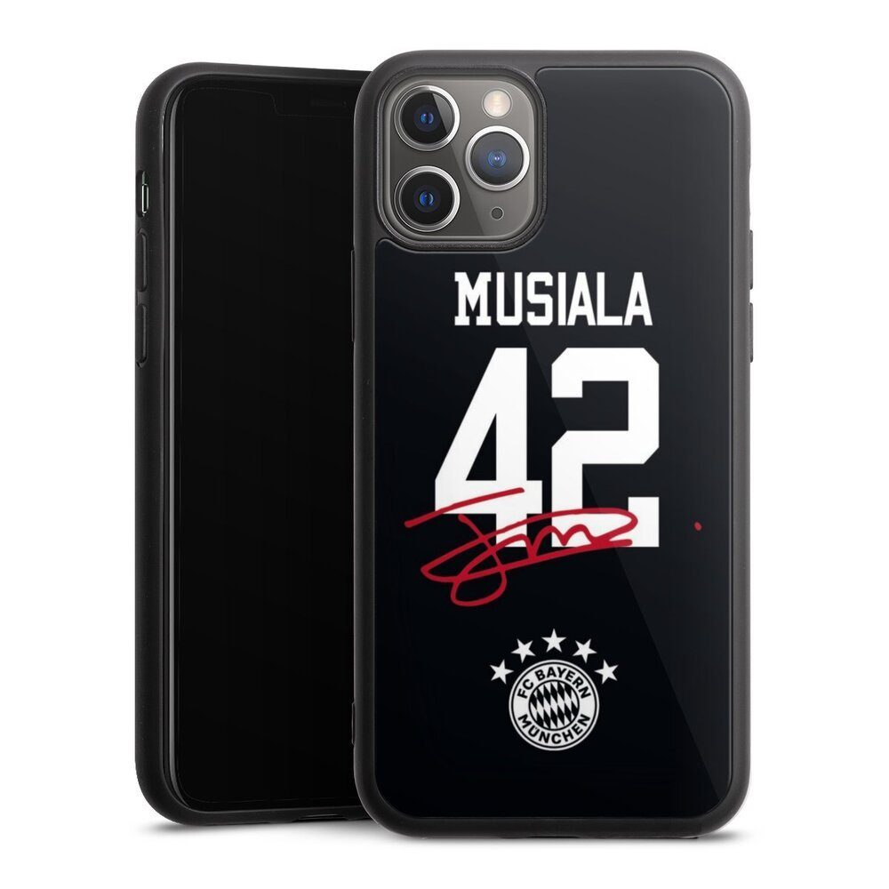 DeinDesign Handyhülle Jamal Musiala FC Bayern München Fanartikel Musiala  42, Apple iPhone 11 Pro Gallery Case Glas Hülle