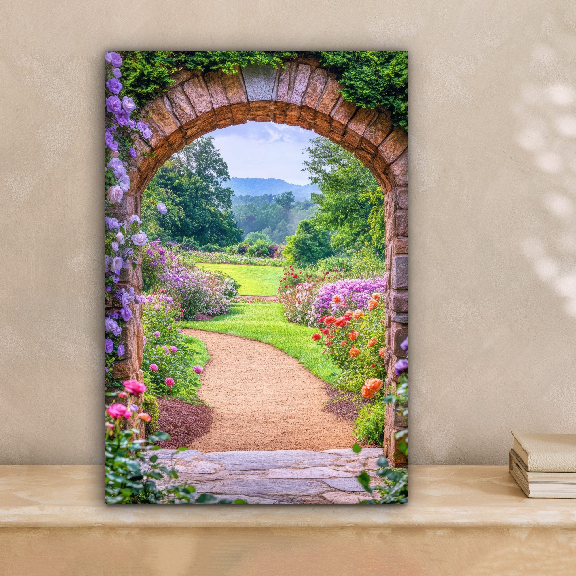OneMillionCanvasses® Leinwandbild Fensterblick - Fensteres - günstig online kaufen