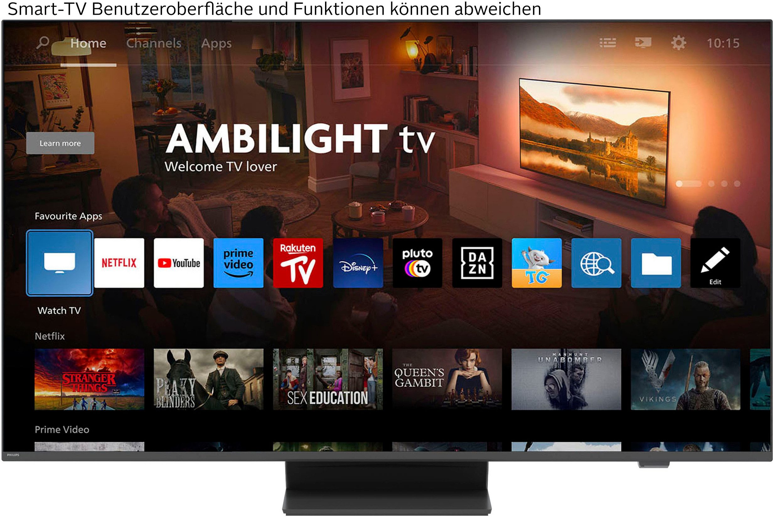 Philips 55PUS8600/12 QLED-Fernseher (139 cm/55 Zoll, schwarz ! RABATT: 11.56%