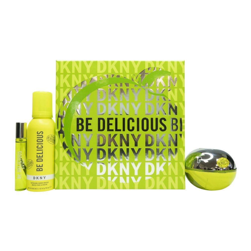 DKNY Eau de Parfum Be Delicious Gift Set EDP + Shower Mousse + EDP
