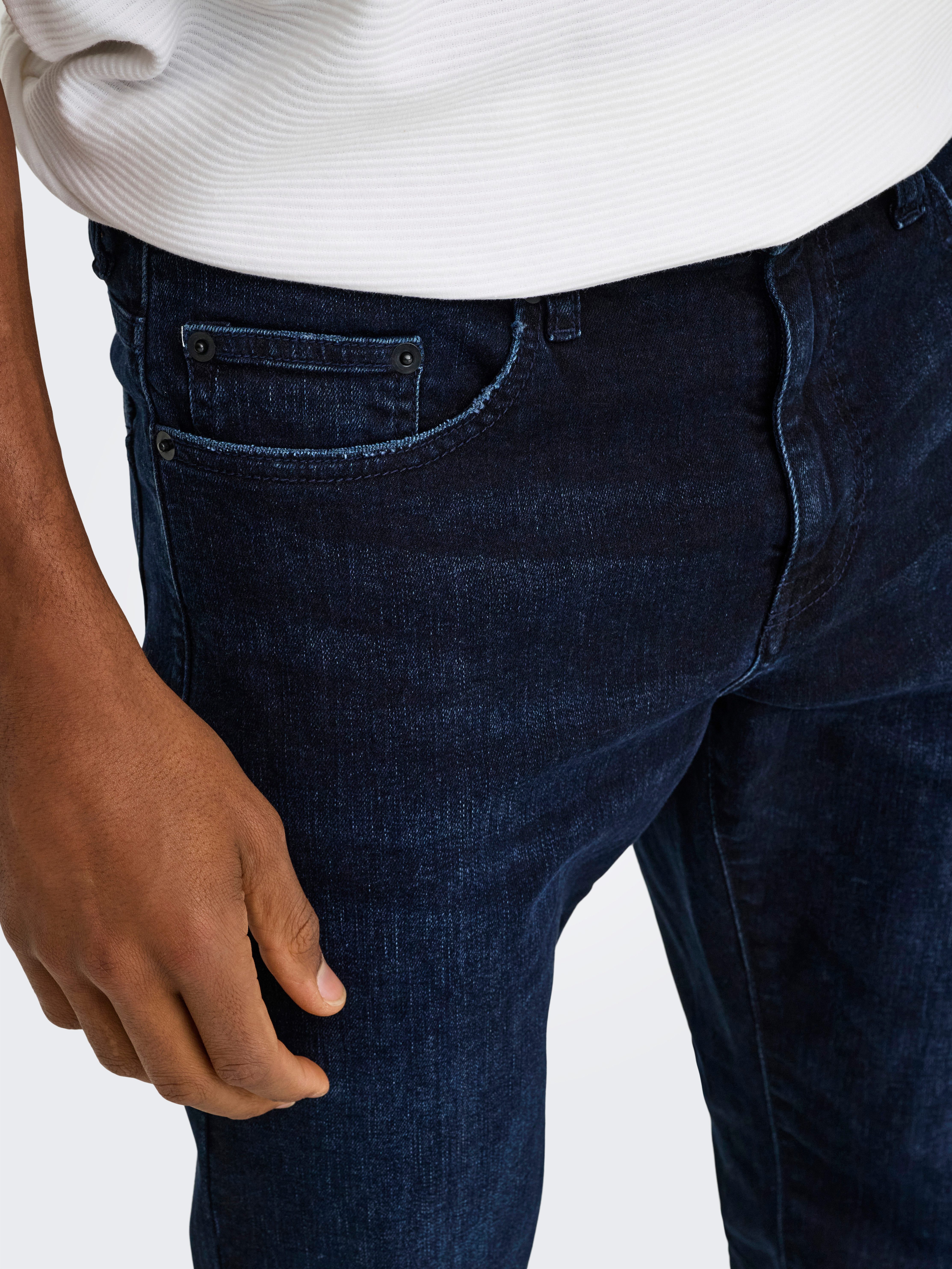 ONLY & SONS Regular-fit-Jeans ONSWEFT REG. BLUE BLK 2652 MAT DNM NOOS Baumwollmischung, regular fit