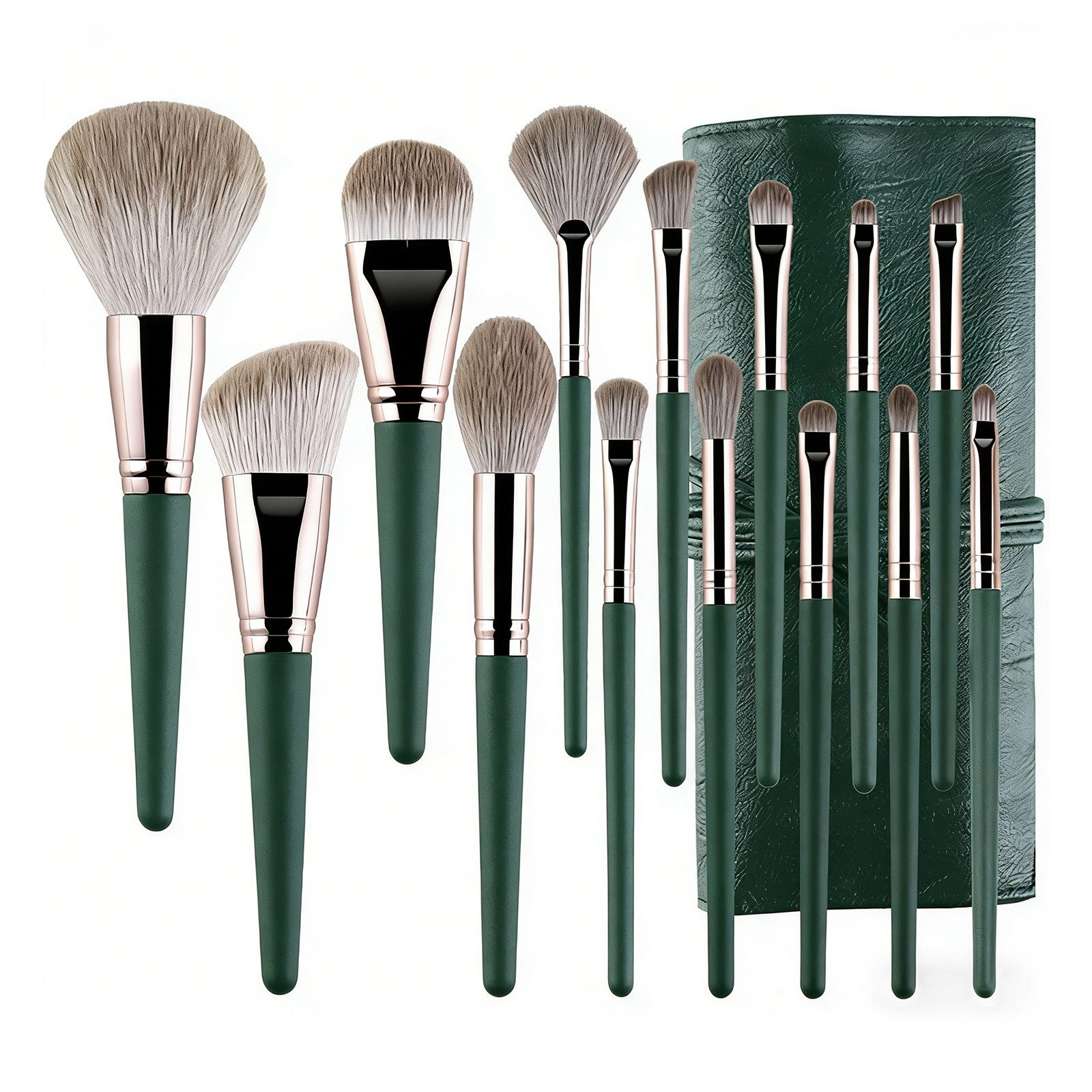 inschimmer Kosmetikpinsel-Set 14 Stück Makeup Pinselset Schminkpinsel für Foundation Concealer Rouge, 14 tlg.