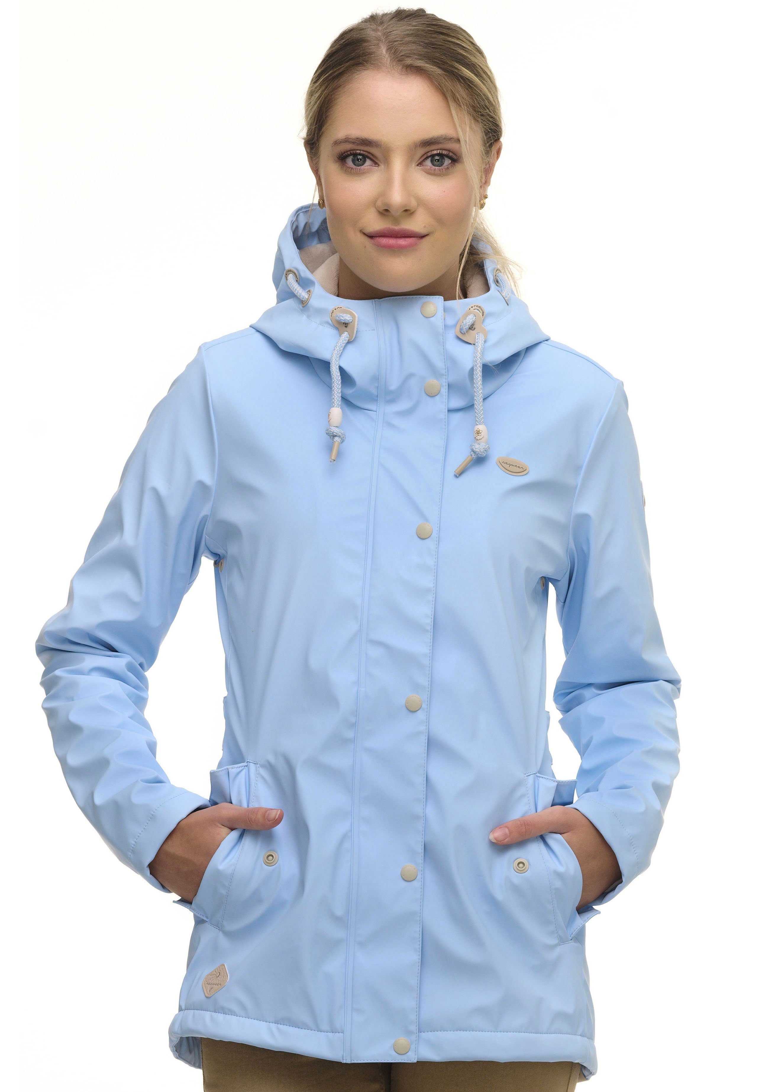 Sparpreis Ragwear Regenjacke 2042 Fabric blue MARGE Waterproof light