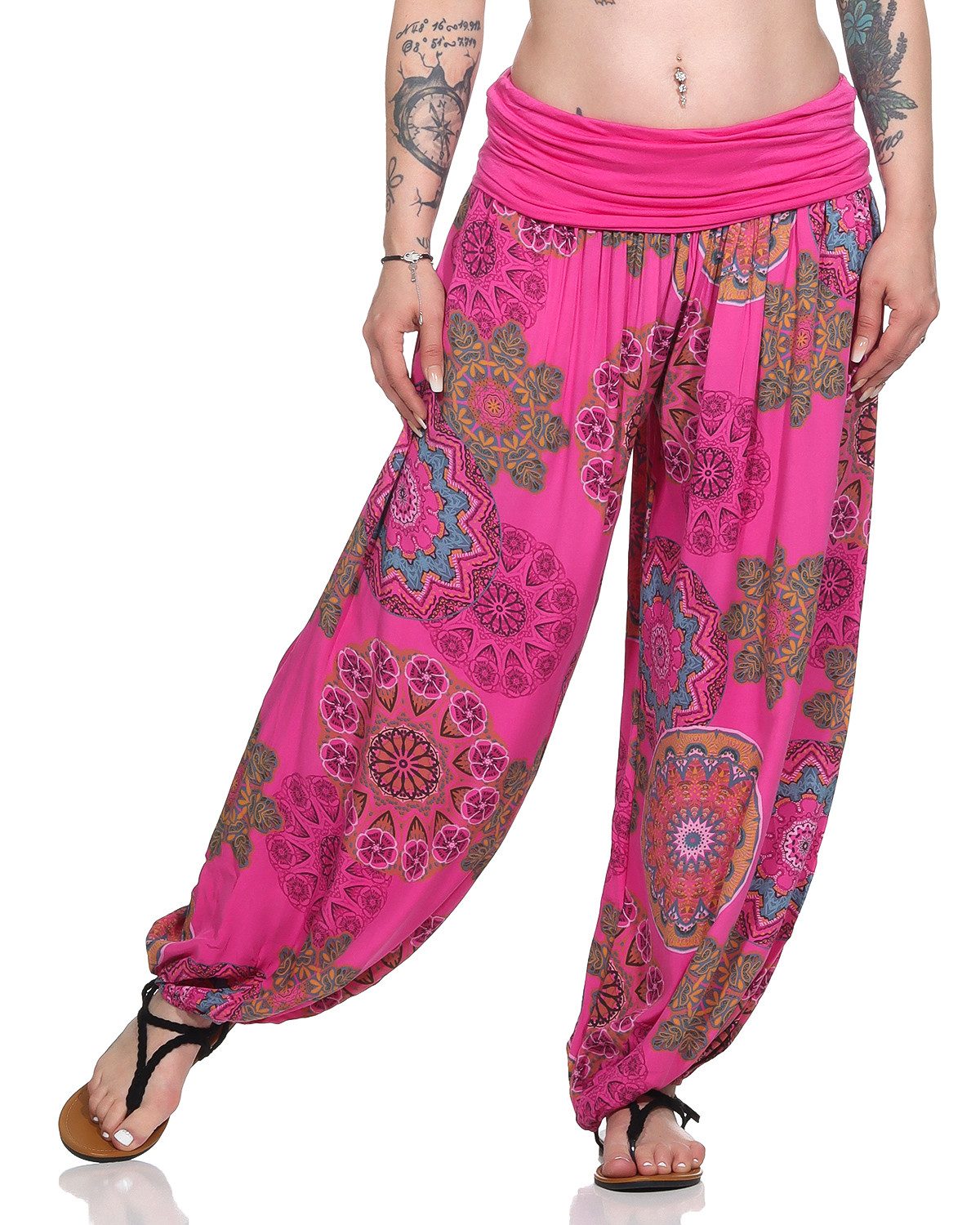 OriginalYou Haremshose Pumphose für Damen weite und luftige Sommerhose mit elastischem Bund, hautfreundlich, luftig und leicht