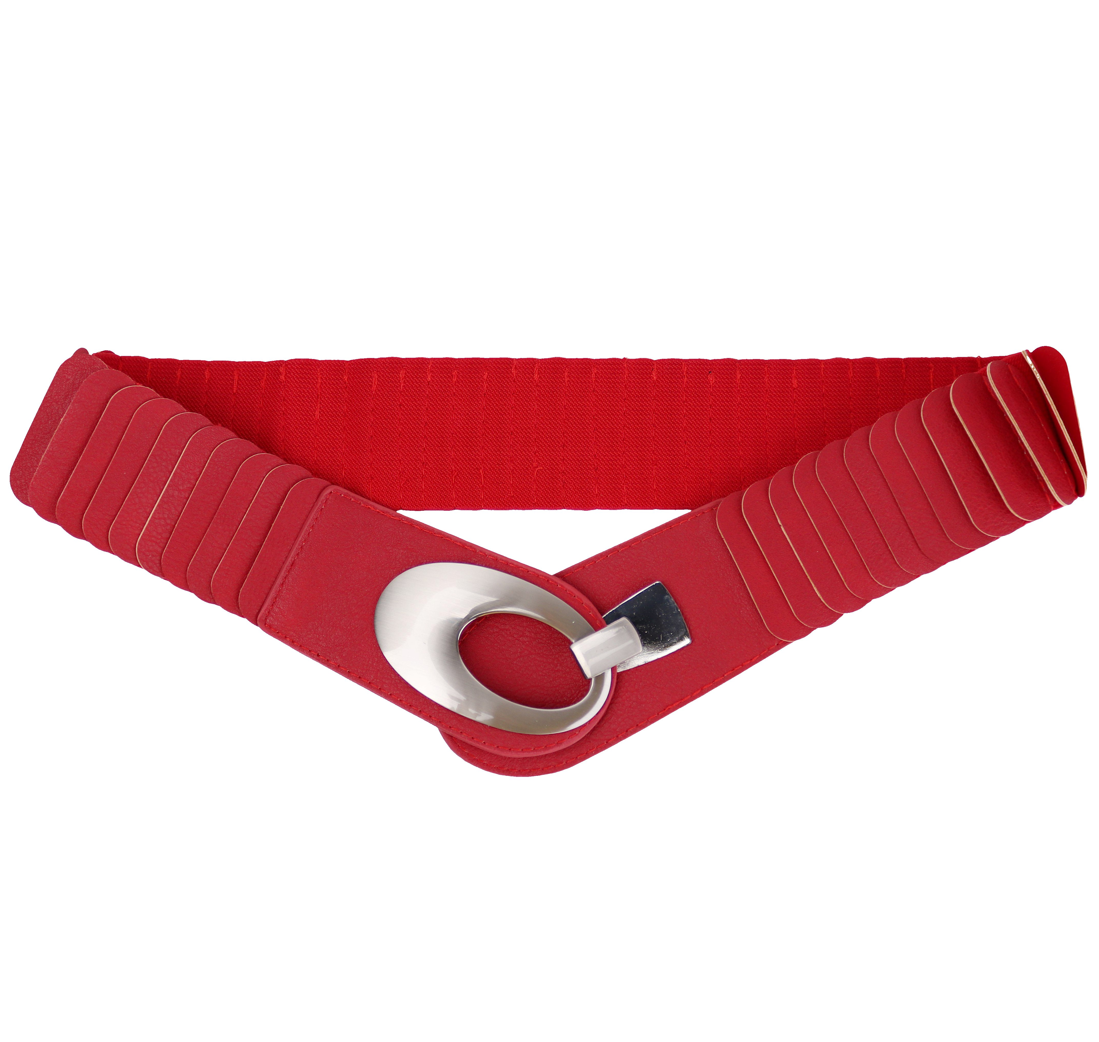 MIRROSI Taillengürtel Leo Unifarbe breit 6cm für Taillenumfang 85 bis 110cm, ONESIZE (Angenehmes Tragesgefühl, Leopard Muster, Unifarben) Breiter Stretch Gürtel