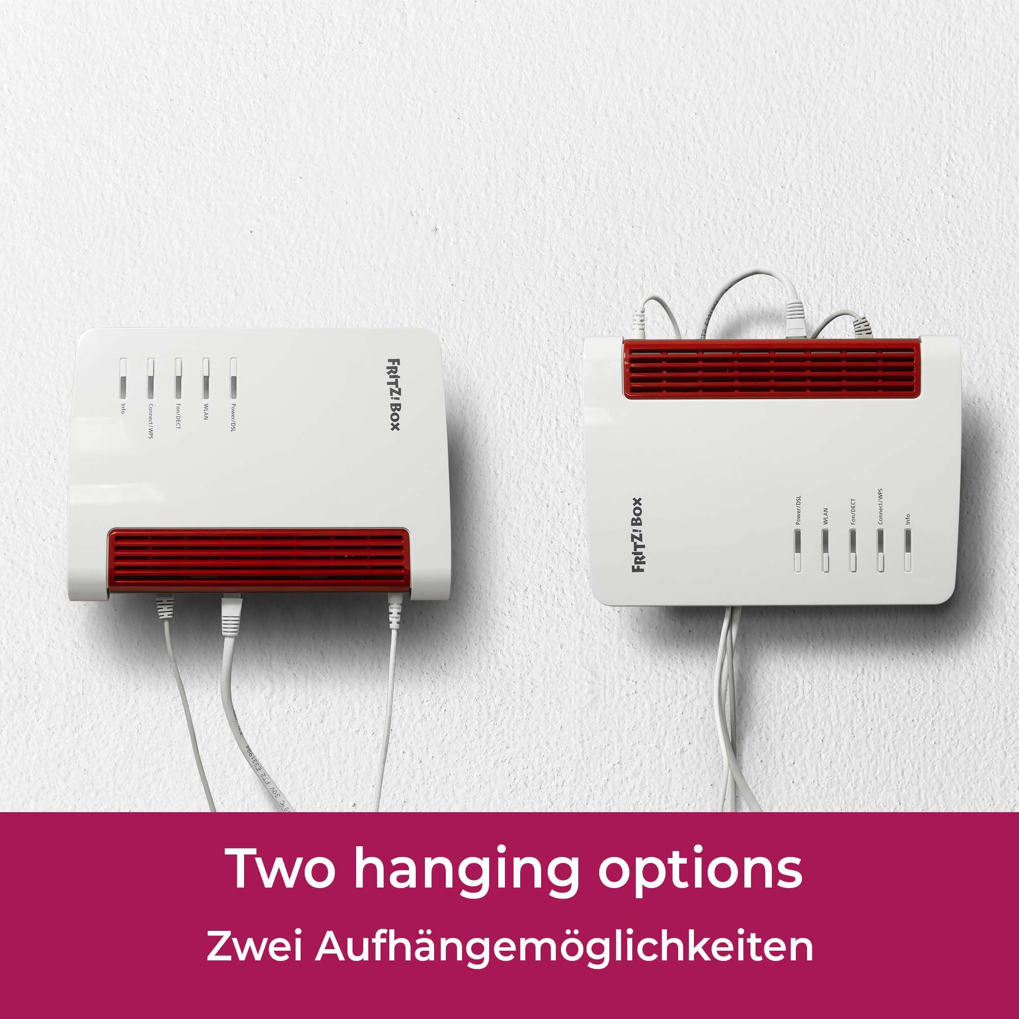 Mobilefox Wandhalterung Wandhalterung passend für FritzBox 7590 7530 7510 Router Halterung
