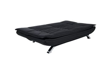 ebuy24 Schlafsofa Fanny Schlafsofa in Kunstleder schwarz.