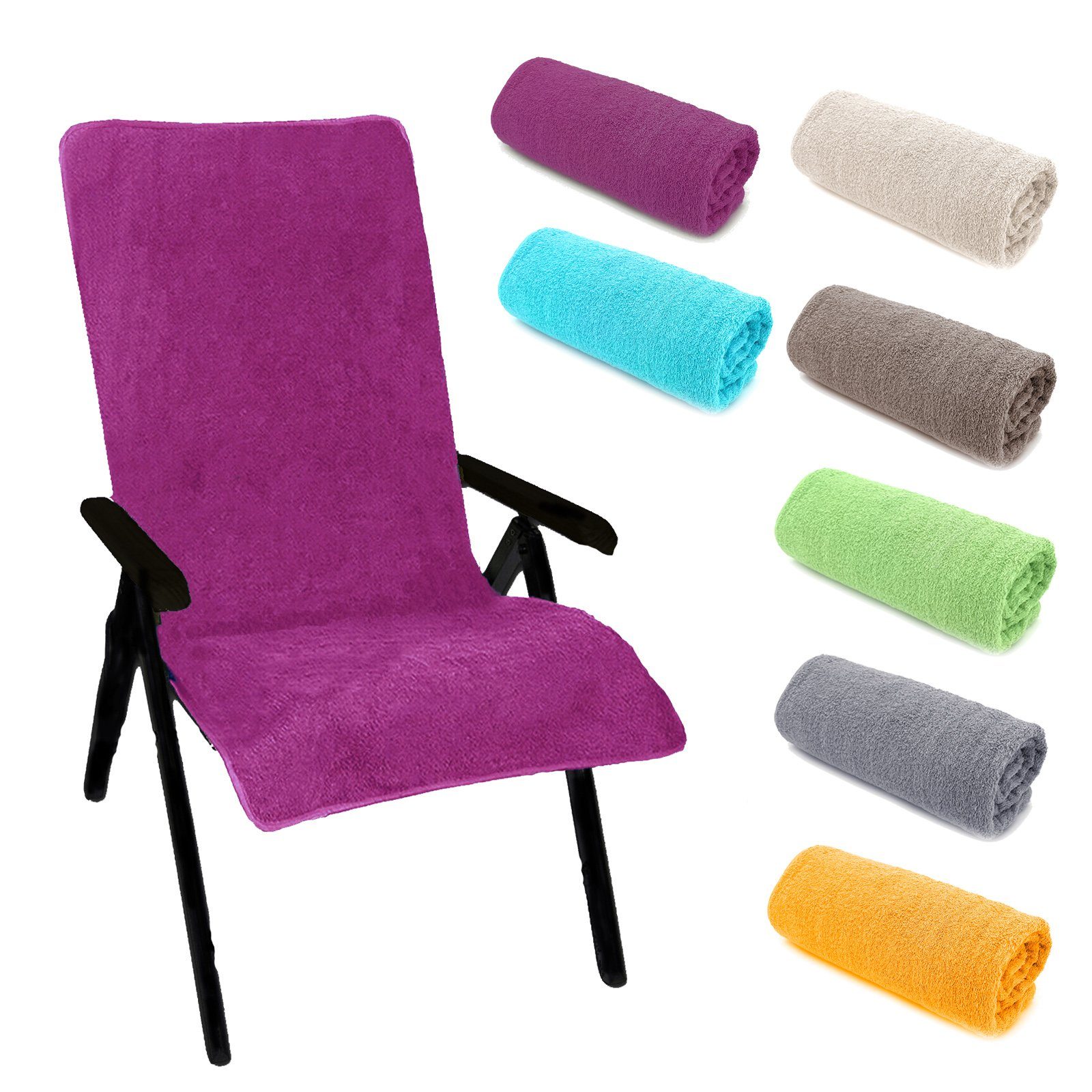 heimtexland Hochlehnerauflage Hochlehner Schonbezug Frottee Gartenstuhlaufl günstig online kaufen