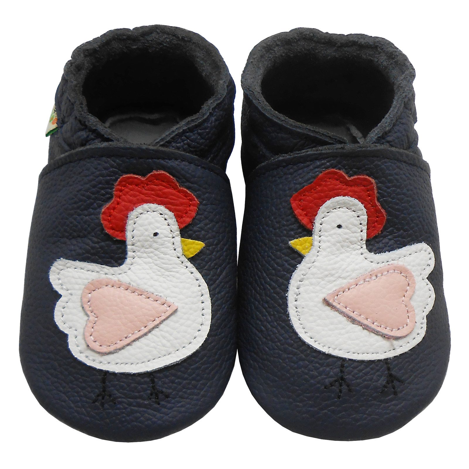 Sayoyo Lederpuschen baby Lauflernschuhe Hausschuhe Weiche 100% Leder Küken Krabbelschuh