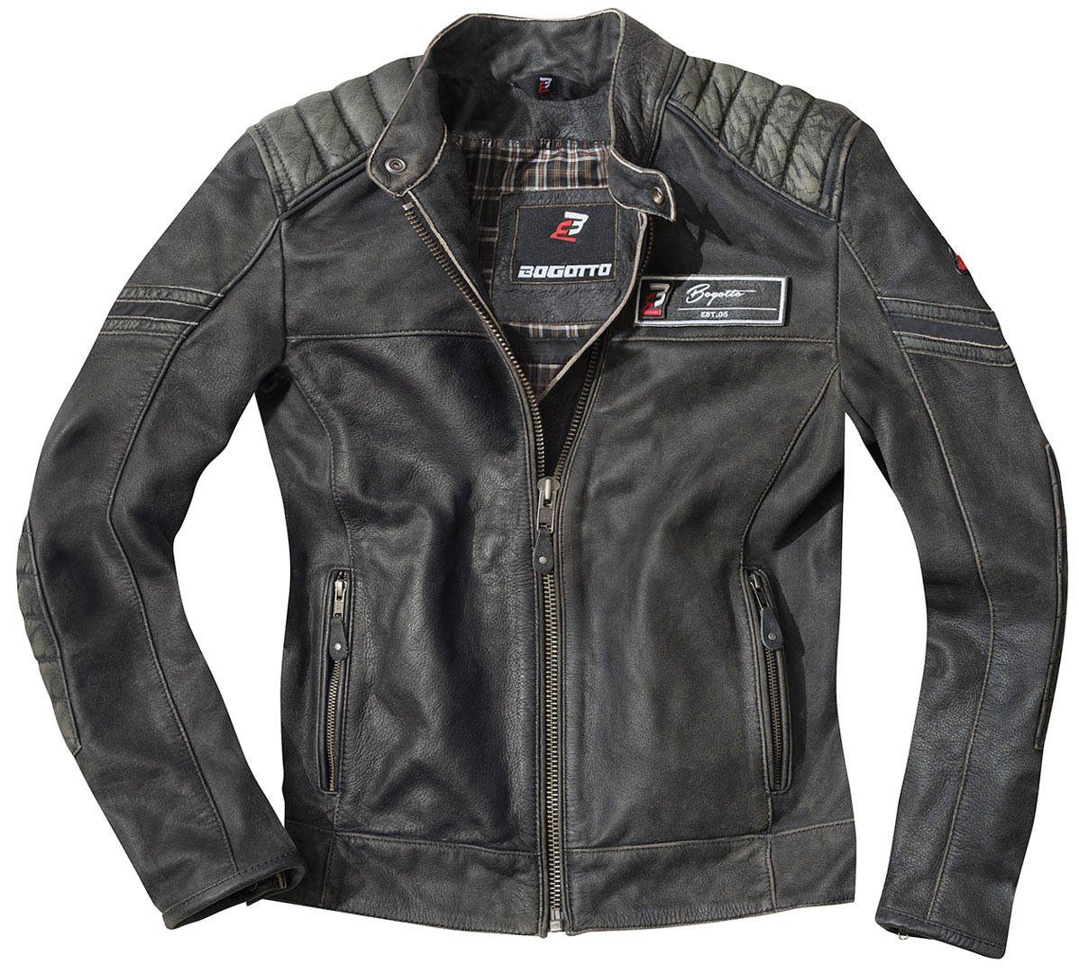 Bogotto Motorradjacke Detroit Motorrad Lederjacke günstig online kaufen