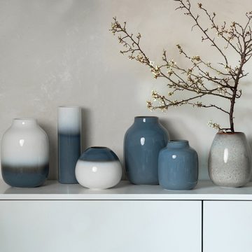 like. by Villeroy & Boch Dekovase Lave Home Vase Shoulder, 15,5x15,5x22cm, Bleu (1 St)