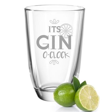 GRAVURZEILE Cocktailglas 2er Set Montana GIN-Gläser - It's Gin o'clock & You are the Gin, Glas, Geschenkset für Gin Liebhaber