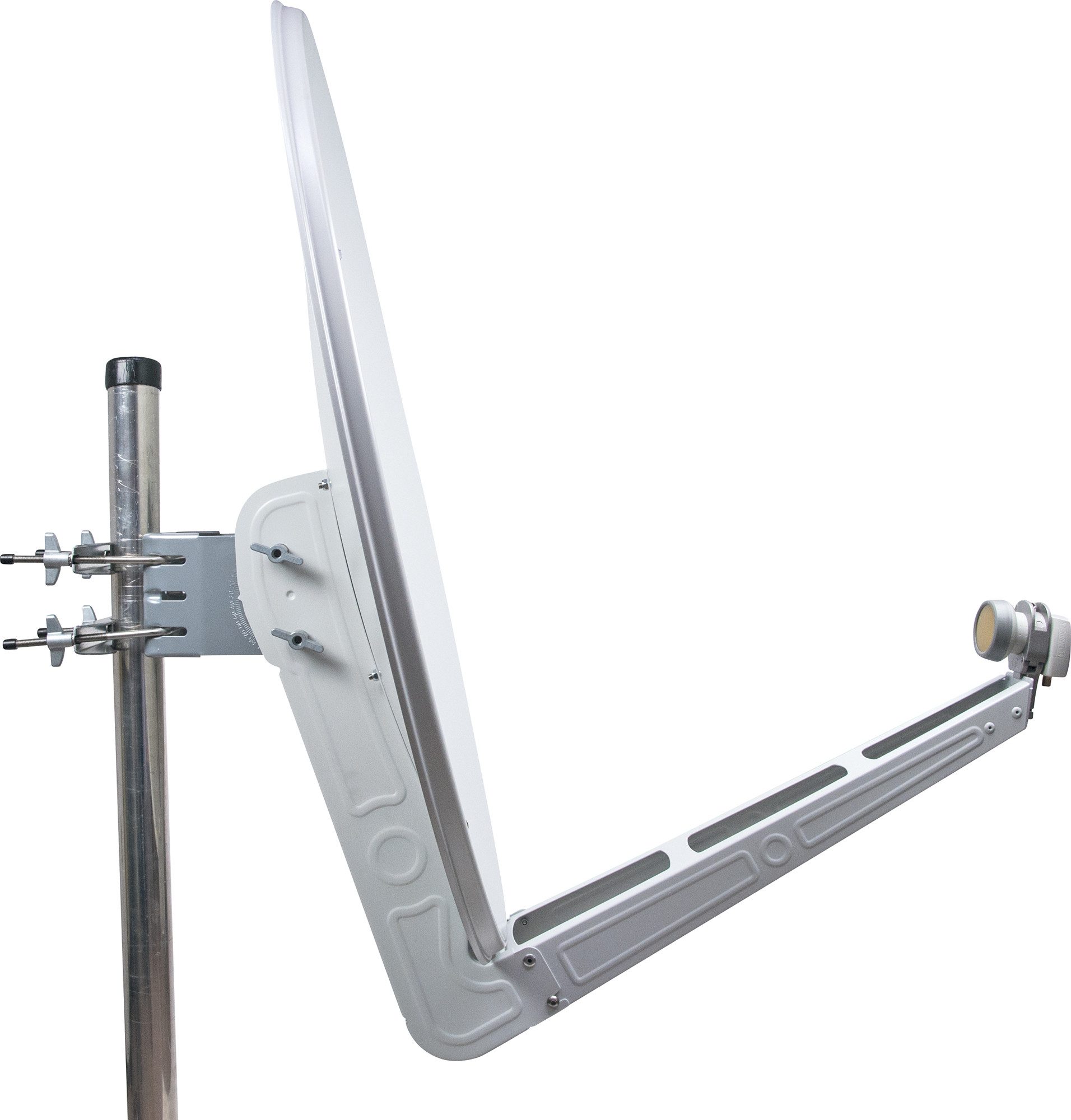 Schwaiger SPI085PW 011 Sat-Spiegel (85 cm, Aluminium, hellgrau)
