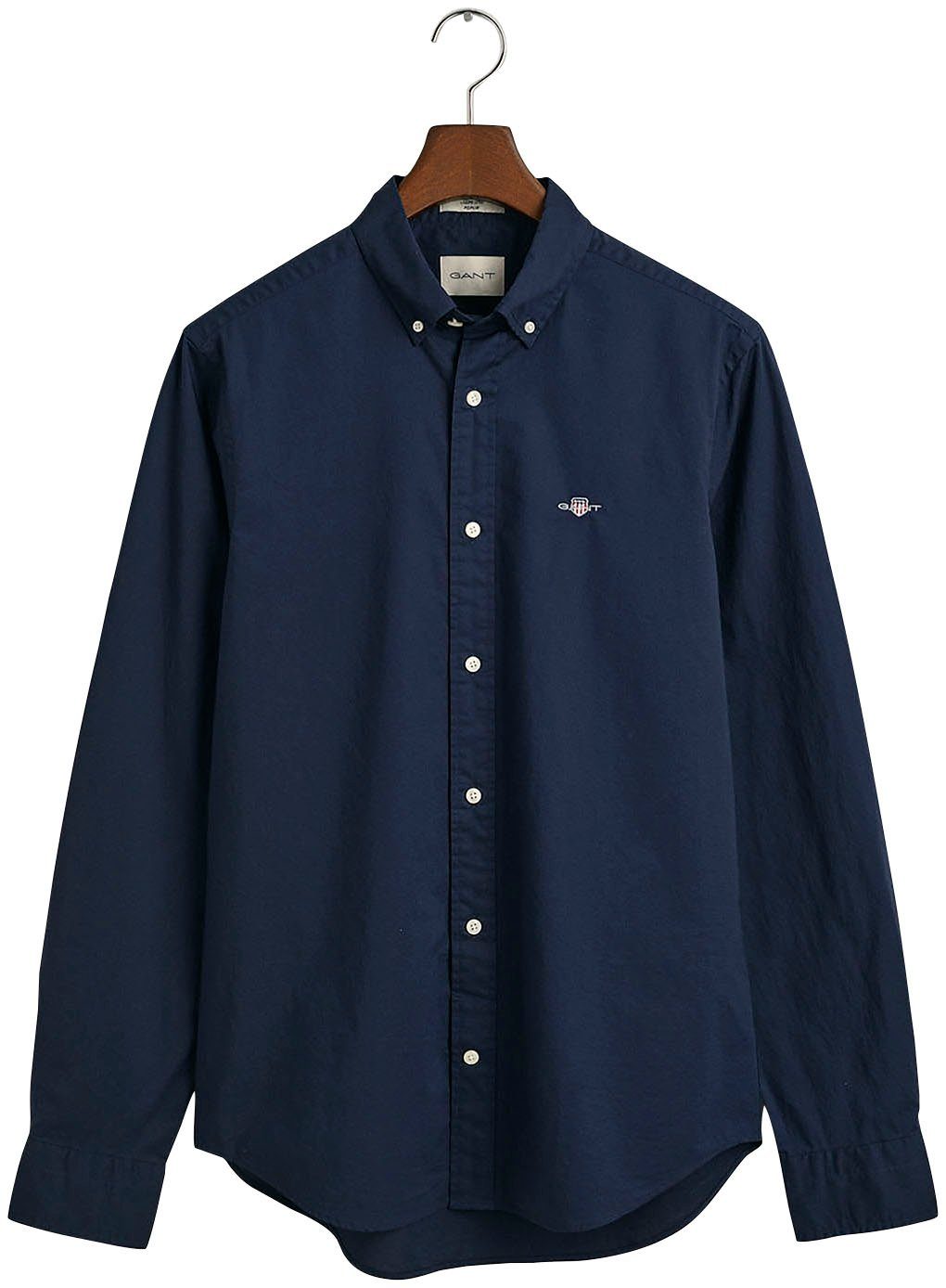 Gant Langarmhemd Slim Fit Popeline Hemd günstig online kaufen