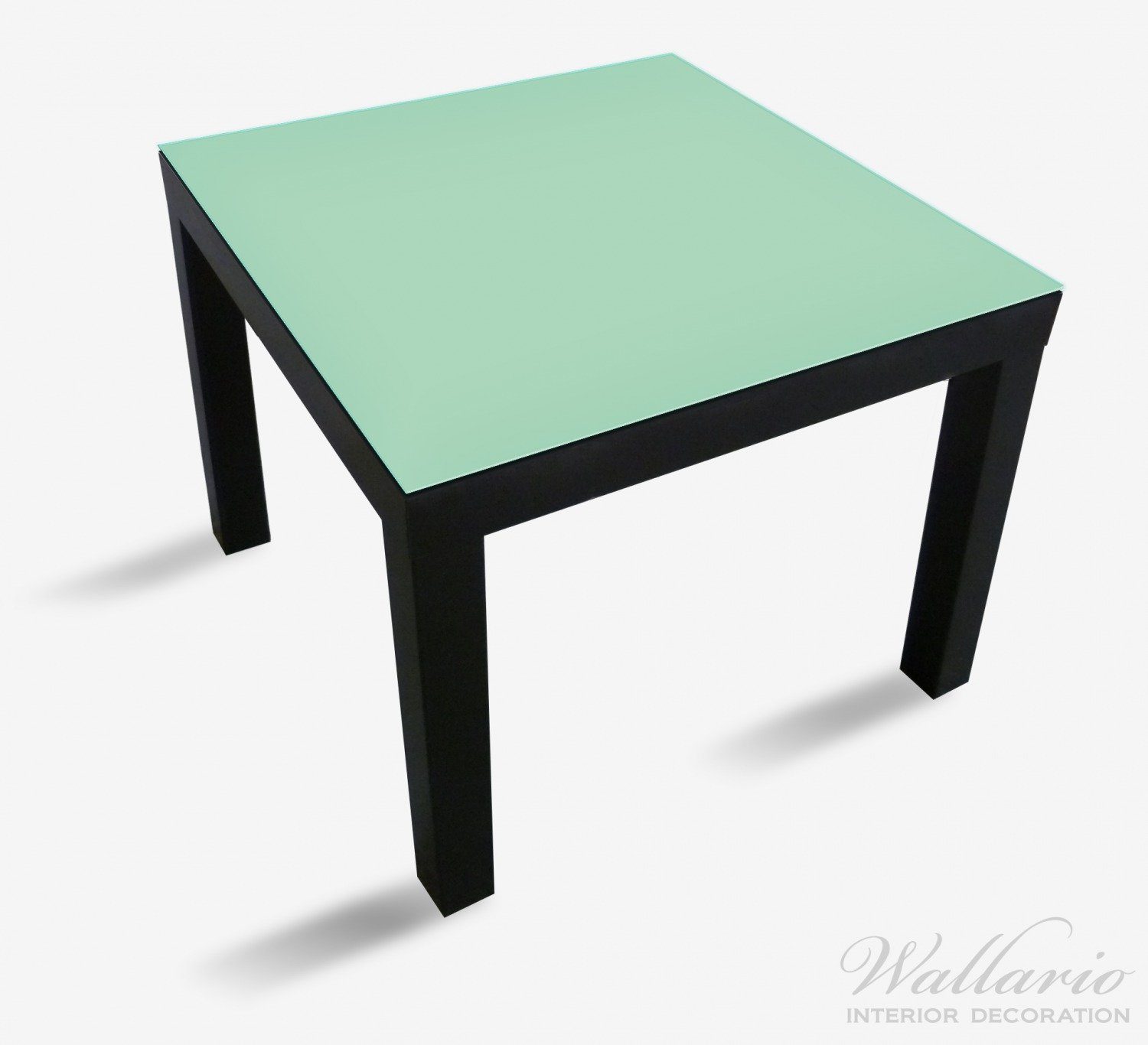 geeignet Tischplatte Ikea Lack (1 für St), Tisch Pastellgrün Wallario