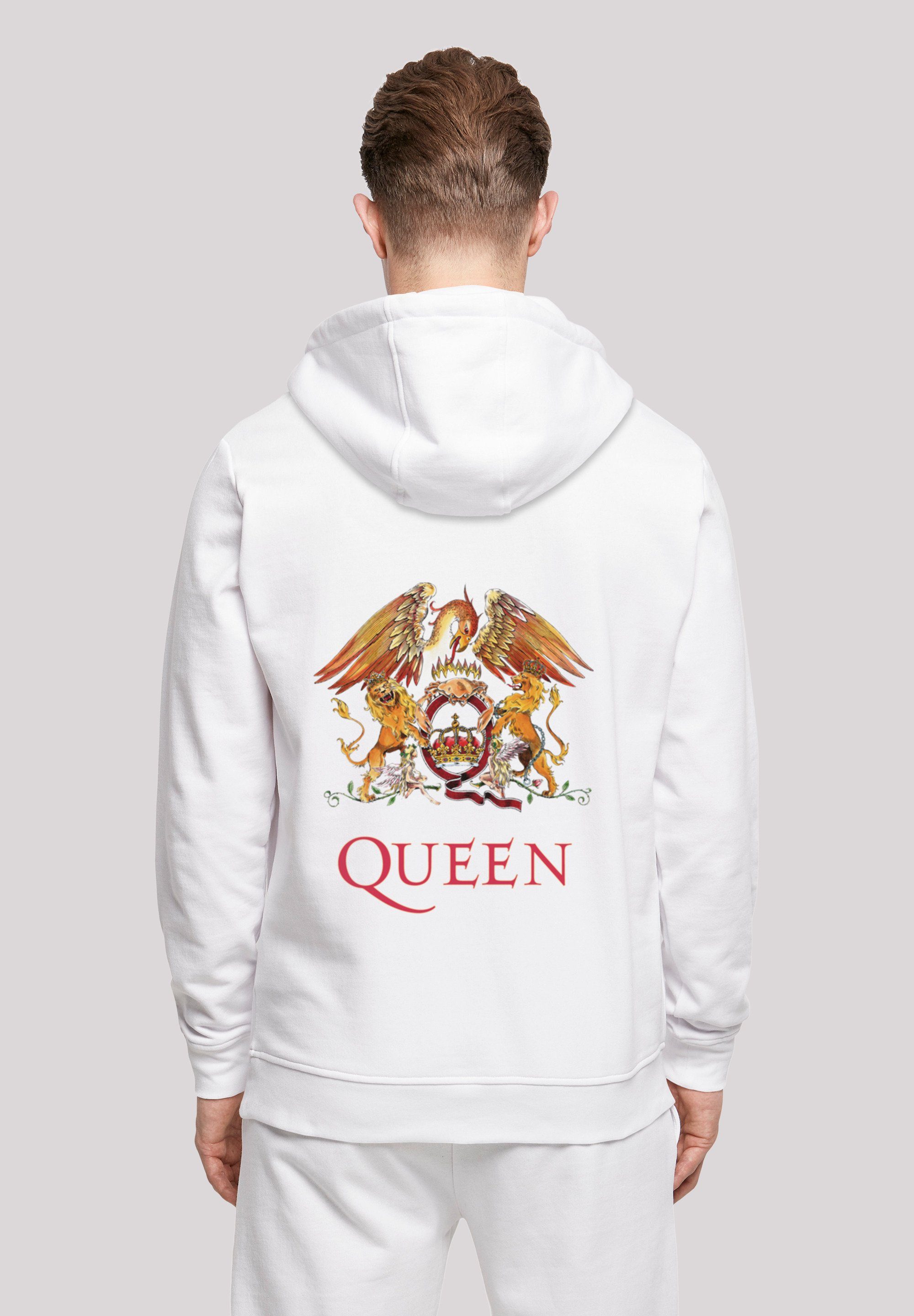 F4NT4STIC Kapuzenpullover Queen Band Classic Logo weiß Print Crest