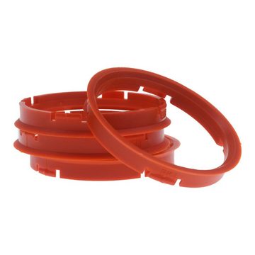 RKC Reifenstift 4x Zentrierringe Orange Felgen Ringe Made in Germany, Maße: 73,0 x 67,1 mm