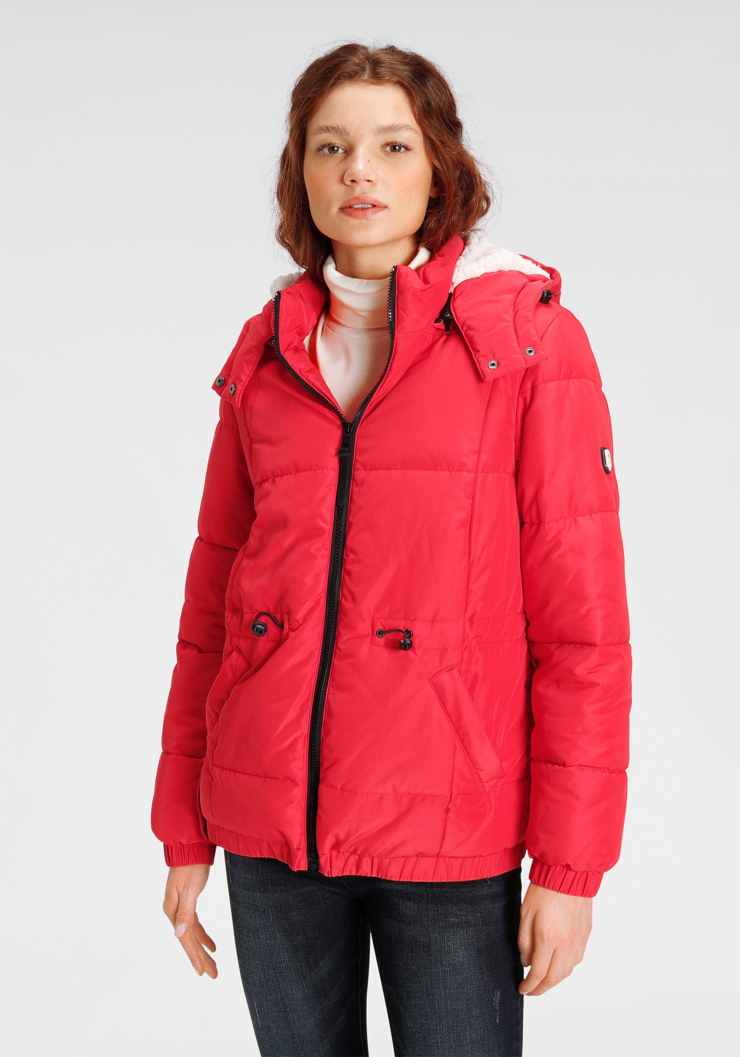 ALPENBLITZ Steppjacke Schneejubel mit kuscheligem Fellimitat-Futter