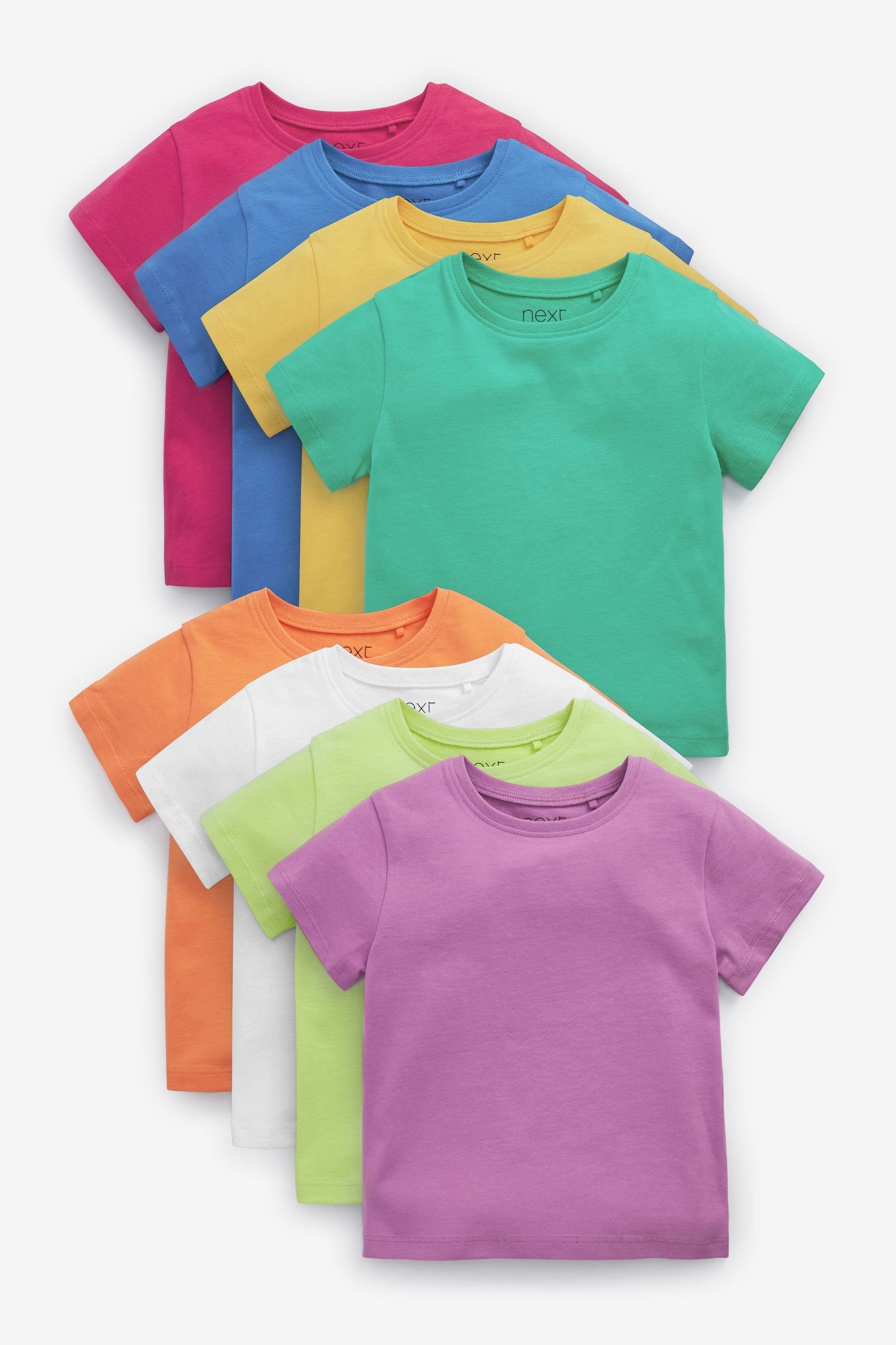 Next T-Shirt T-Shirts aus Baumwolle im 8er-Pack (8-tlg) Multi Brights