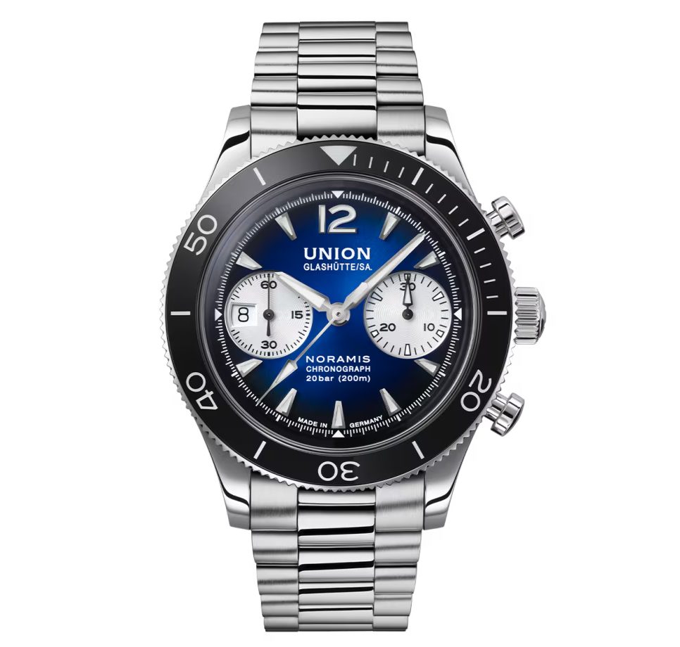 UNION GLASHÜTTE Automatikuhr UNION Glashütte Noramis Chronograph Sport, Automatik Chronograph, Keramiklünette