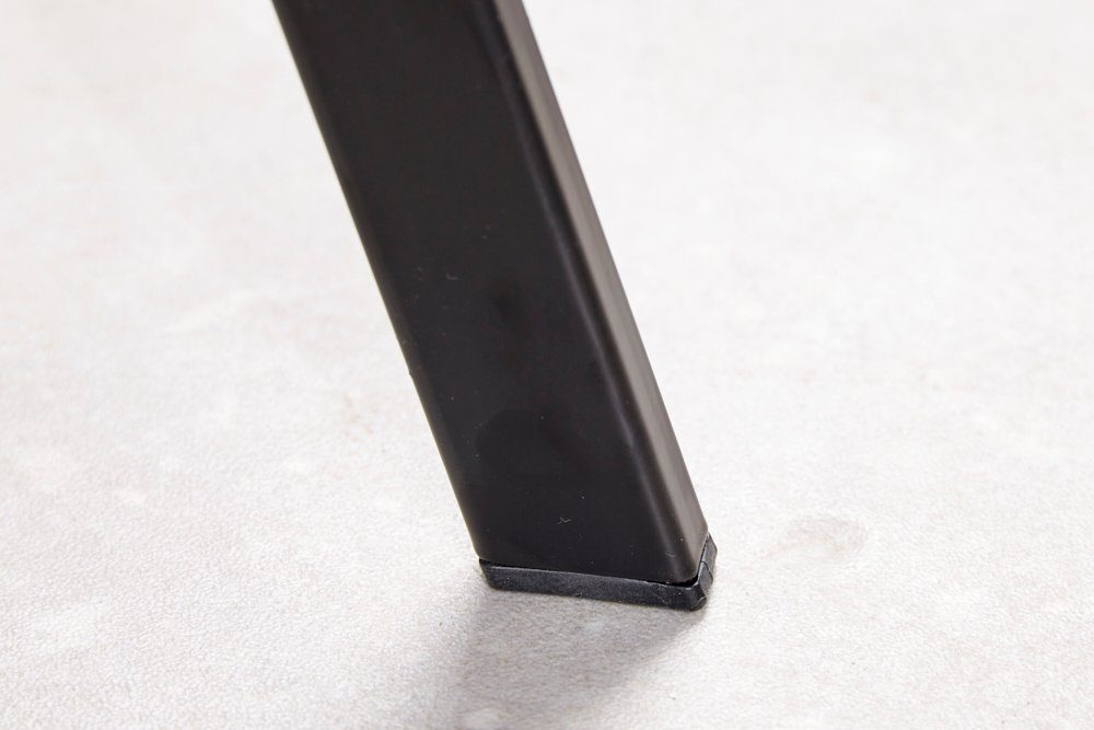 riess-ambiente Polsterstuhl ASTON 1 Design Microfaser · St), · Esszimmer / Metall braun vintage (Einzelartikel, · Retro schwarz